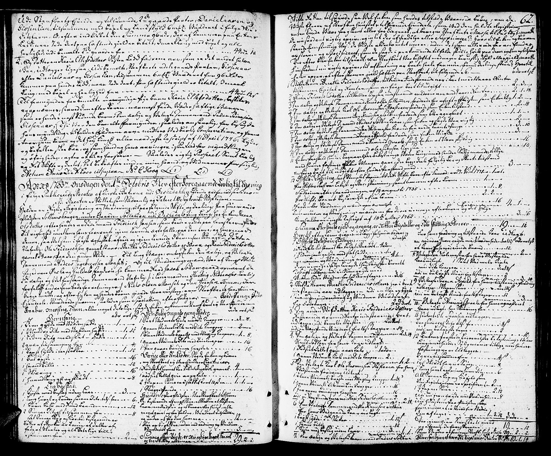 Orkdal sorenskriveri, AV/SAT-A-4169/1/3/3Aa/L0008: Skifteprotokoller, 1782-1796, s. 61b-62a