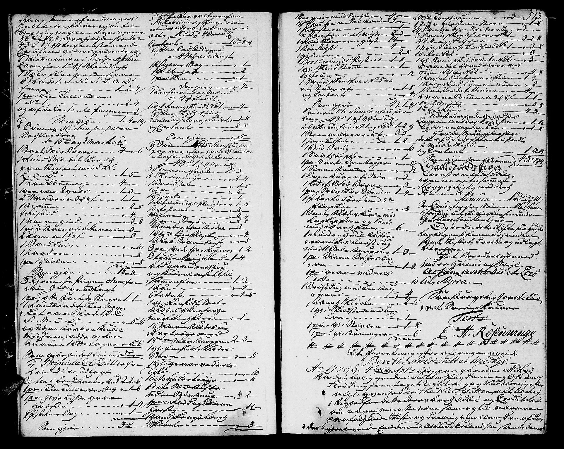 Salten sorenskriveri, AV/SAT-A-4578/1/3/3A/L0019: Skifteprotokoll 9c, 1775-1778, s. 512b-513a