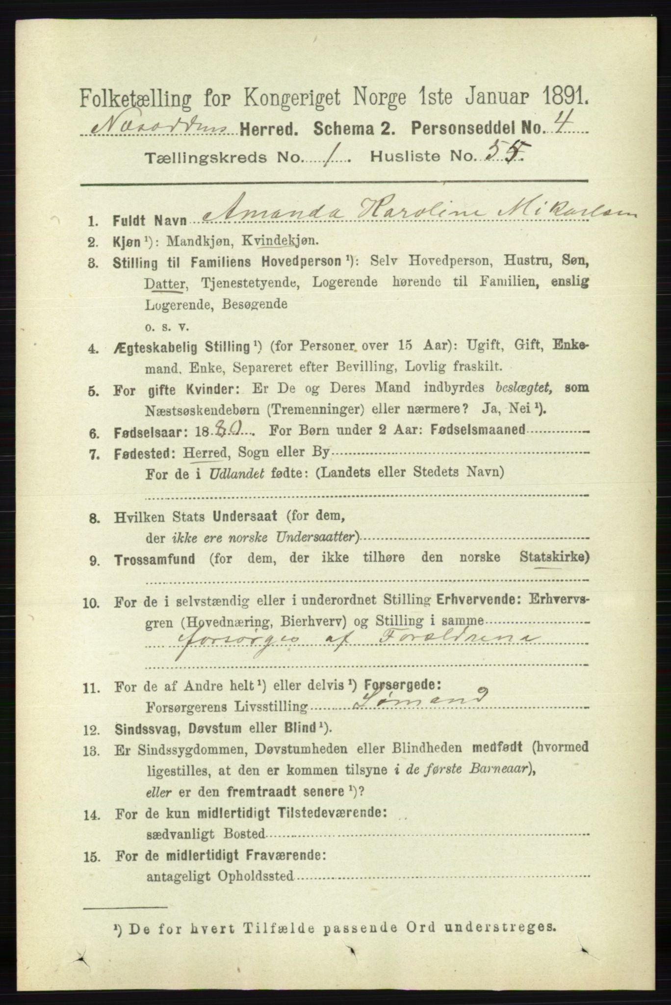RA, Folketelling 1891 for 0216 Nesodden herred, 1891, s. 357