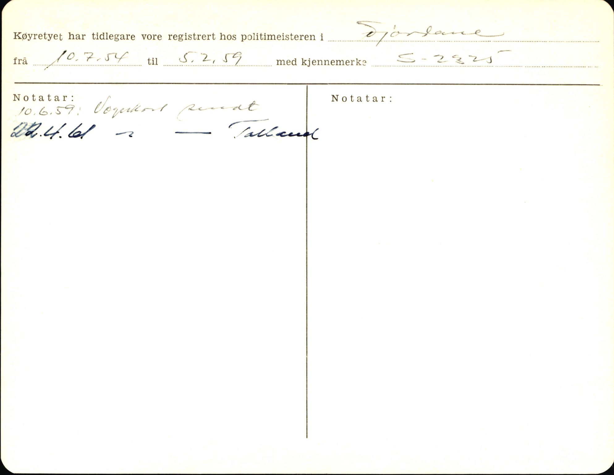 Statens vegvesen, Sogn og Fjordane vegkontor, AV/SAB-A-5301/4/F/L0004: Registerkort utmeldte Fjordane S2500-2700, S7200-7899, 1930-1961, s. 154