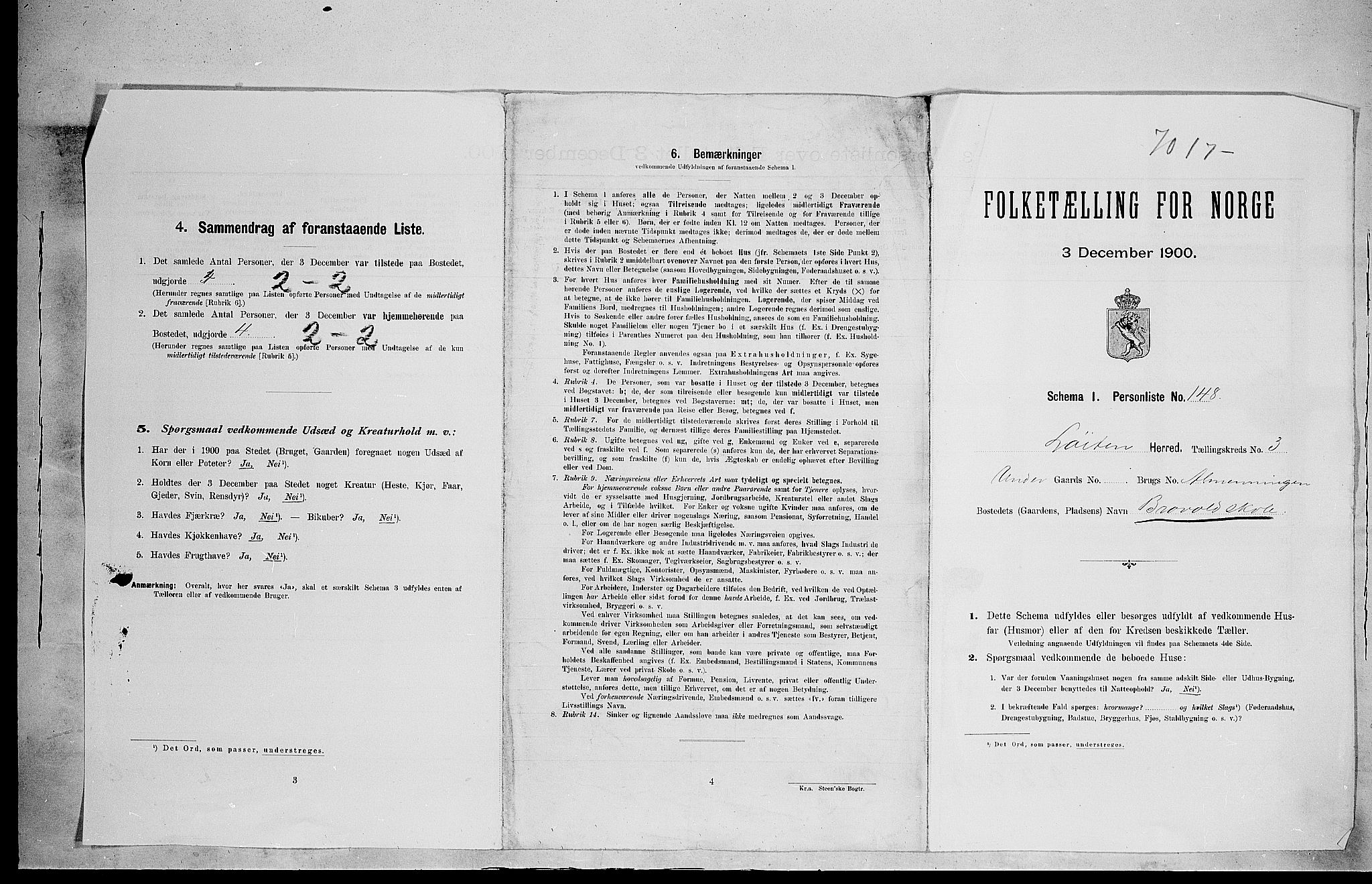 SAH, Folketelling 1900 for 0415 Løten herred, 1900, s. 1069