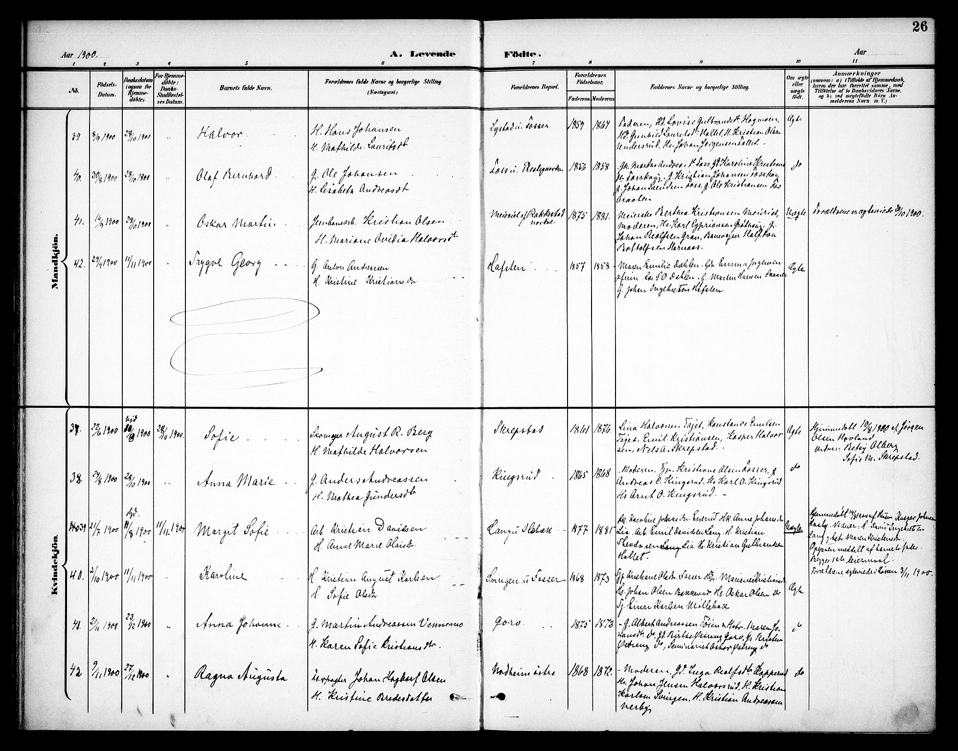 Høland prestekontor Kirkebøker, AV/SAO-A-10346a/F/Fa/L0015: Ministerialbok nr. I 15, 1897-1912, s. 26