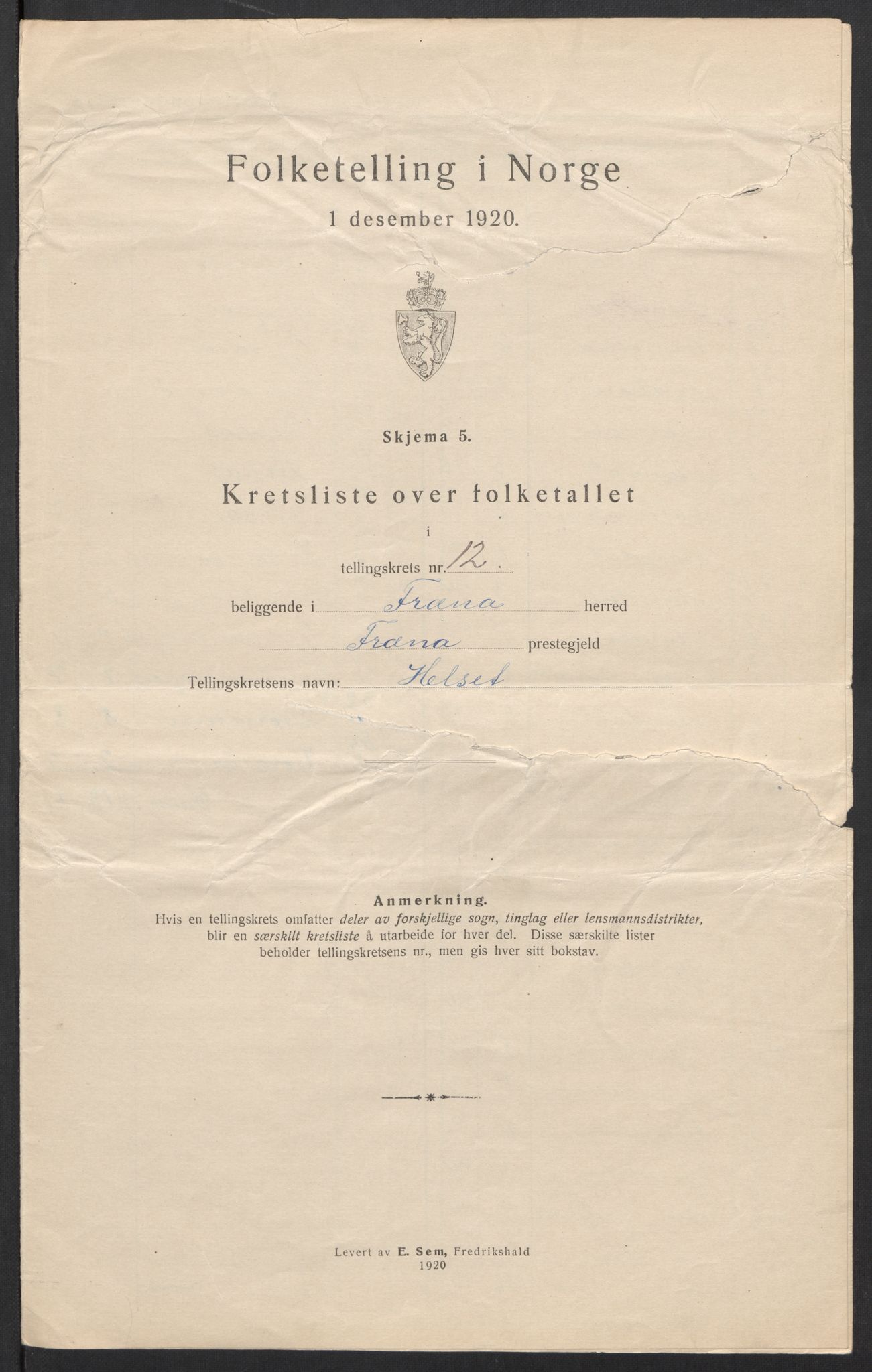 SAT, Folketelling 1920 for 1548 Fræna herred, 1920, s. 39