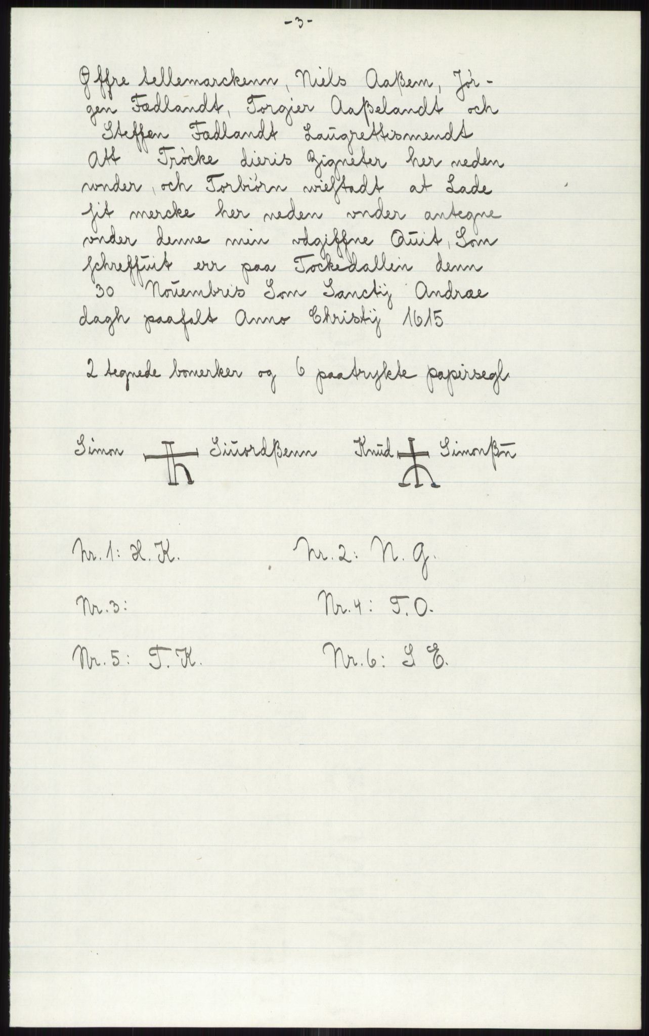 Samlinger til kildeutgivelse, Diplomavskriftsamlingen, AV/RA-EA-4053/H/Ha, s. 3047