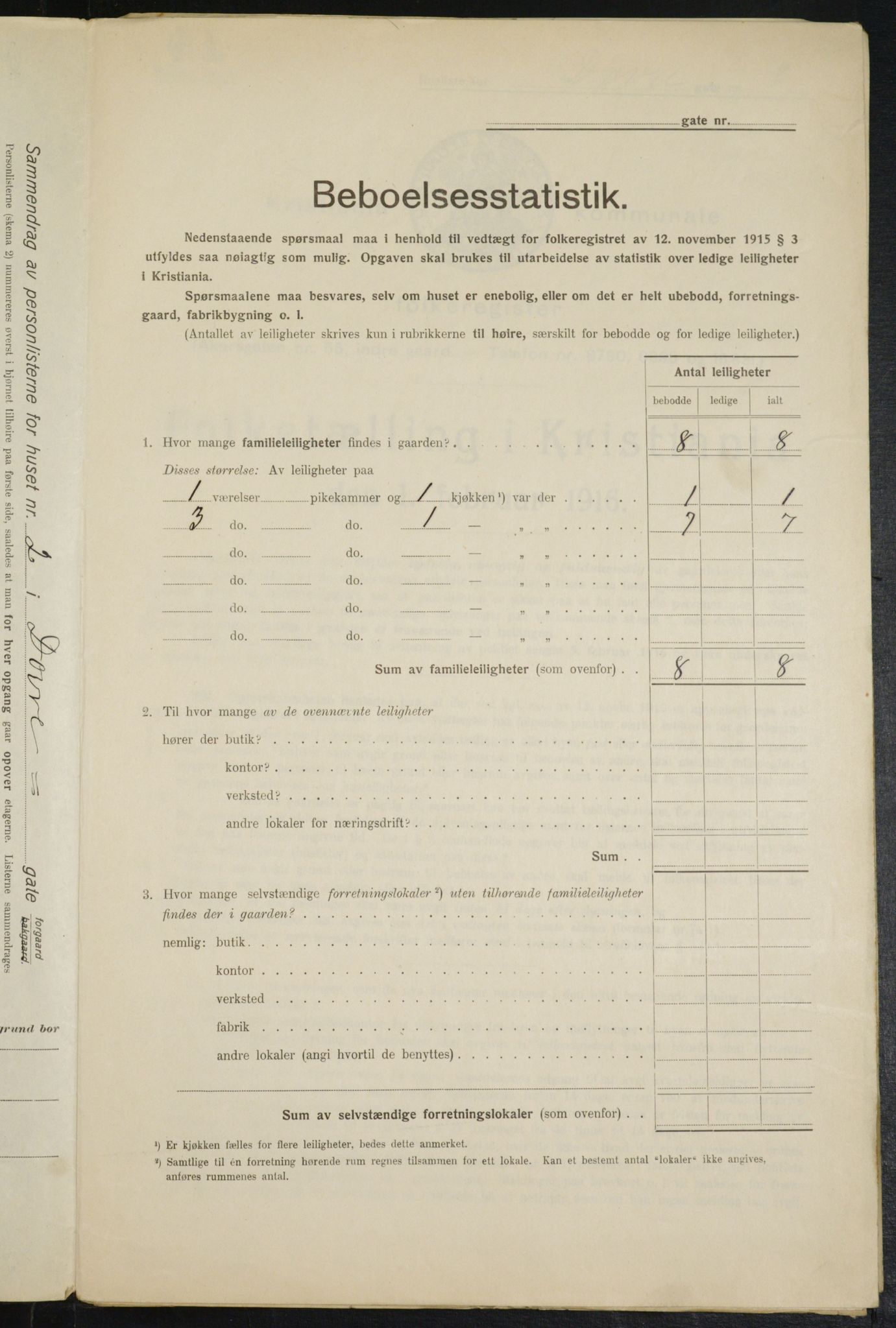 OBA, Kommunal folketelling 1.2.1916 for Kristiania, 1916, s. 16112