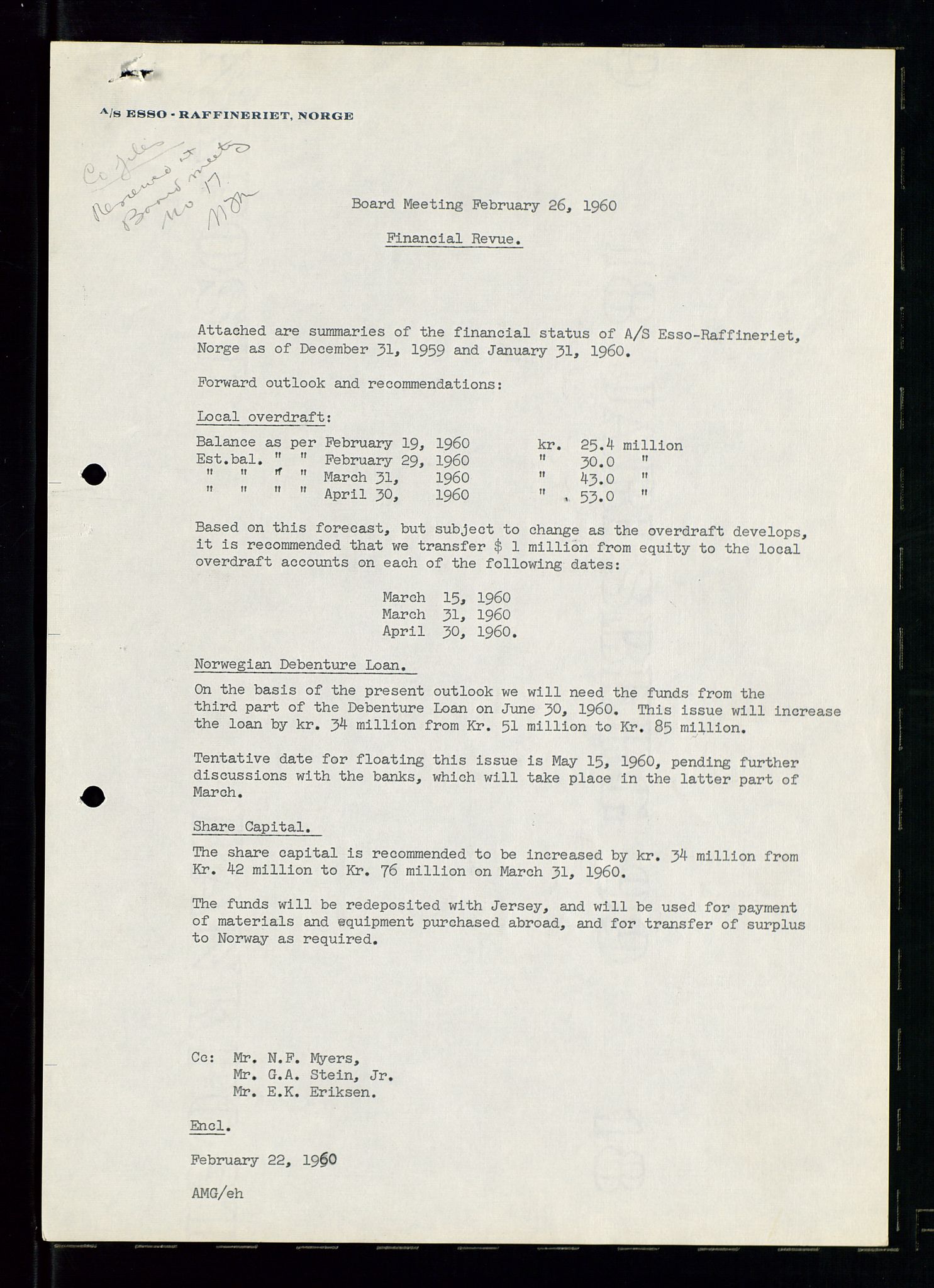 PA 1537 - A/S Essoraffineriet Norge, AV/SAST-A-101957/A/Aa/L0001/0001: Styremøter / Styremøter, board meetings, 1959-1961, s. 193