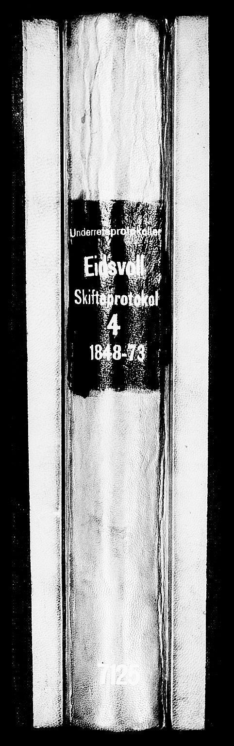 Eidsvoll tingrett, SAO/A-10371/H/Hb/L0004: Skifteprotokoll, 1848-1873