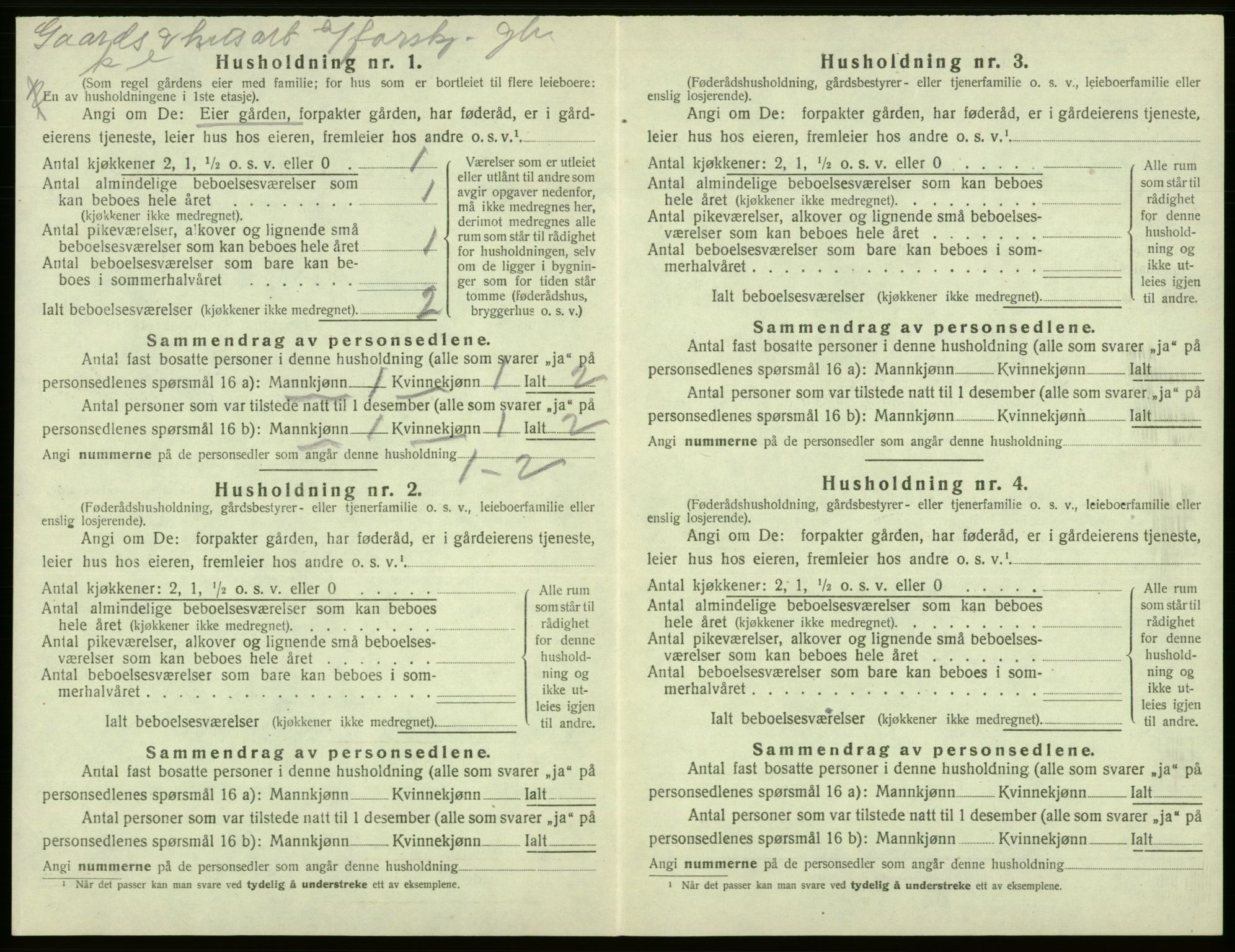 SAB, Folketelling 1920 for 1223 Tysnes herred, 1920, s. 1217