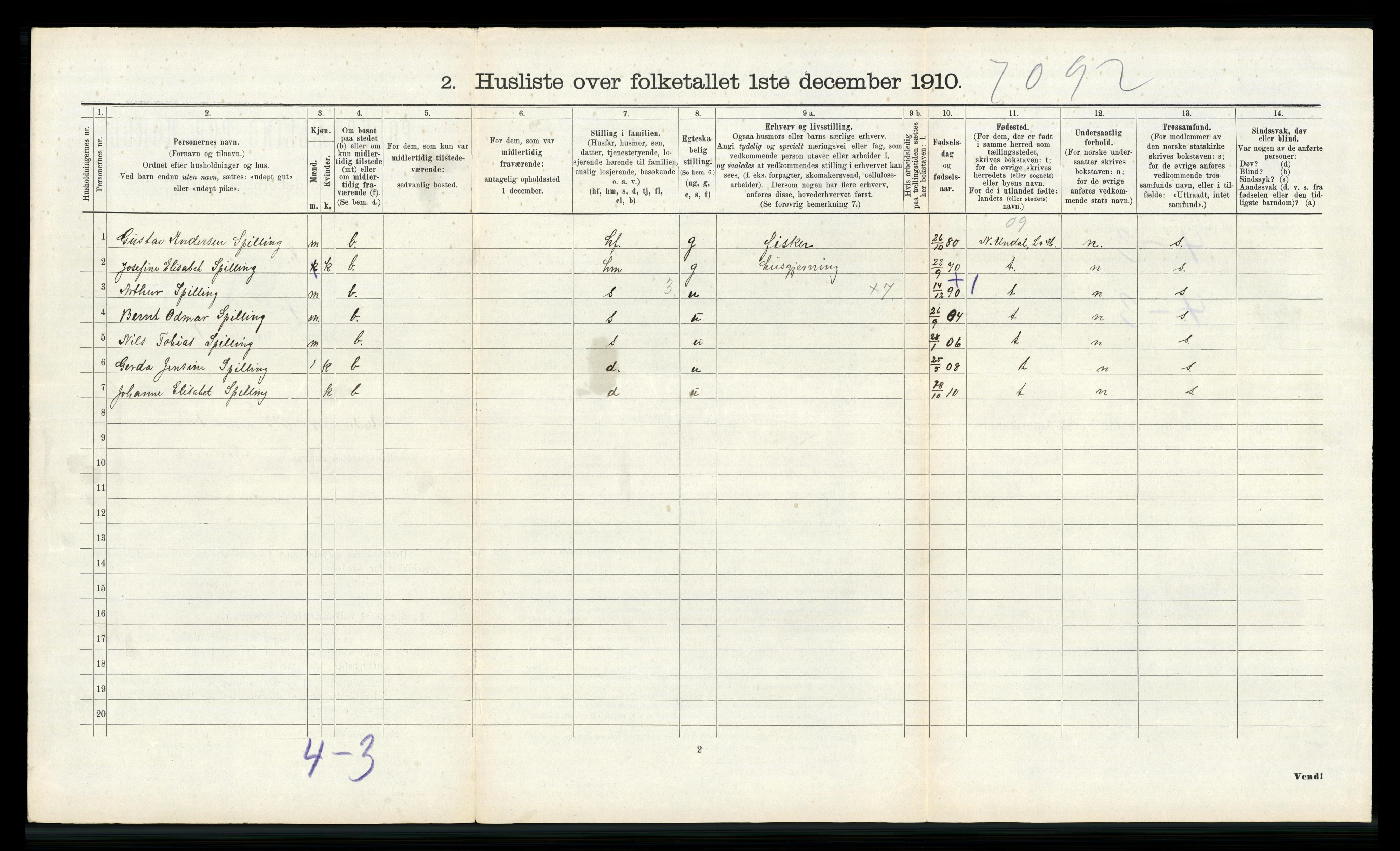 RA, Folketelling 1910 for 1011 Randesund herred, 1910, s. 435