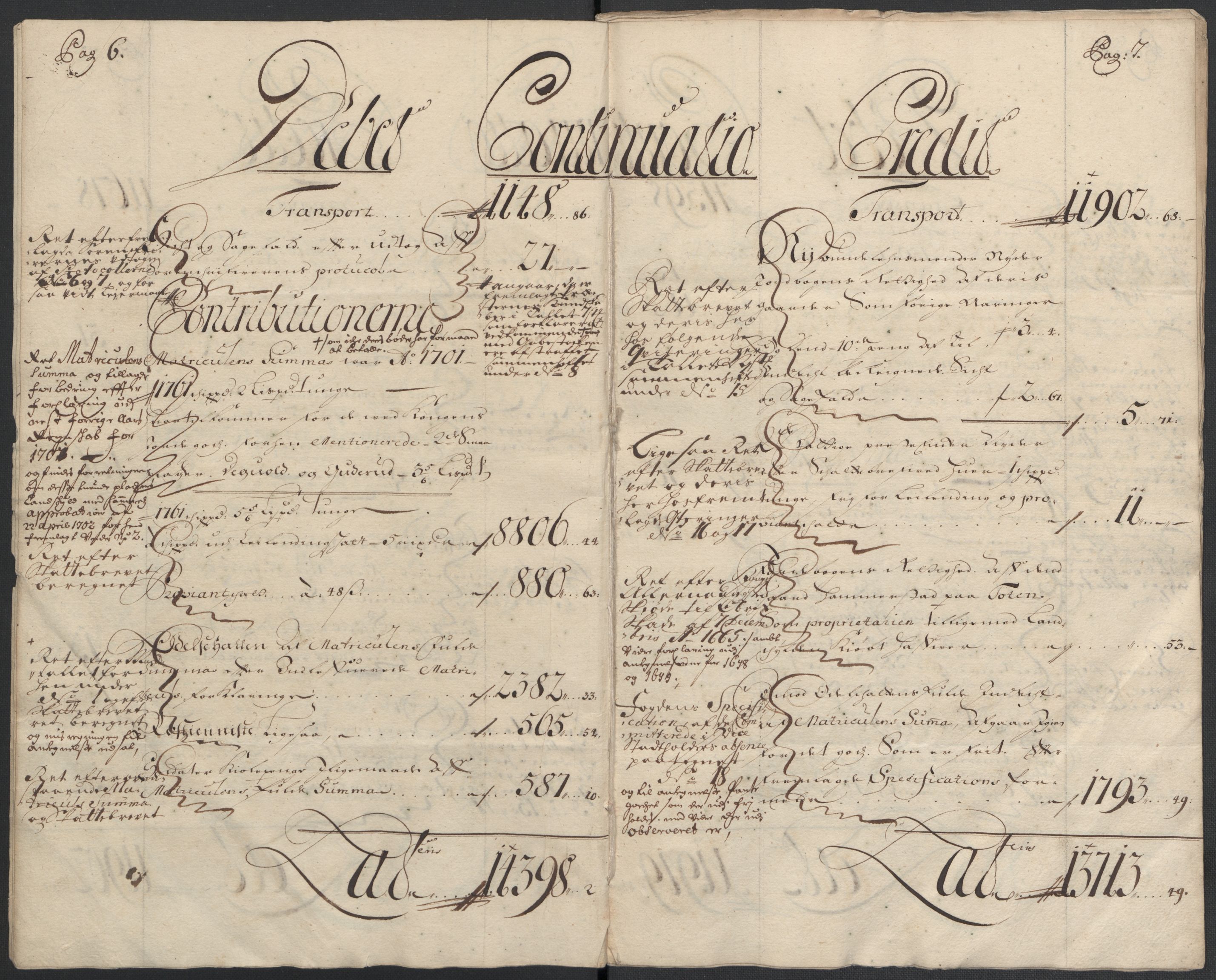 Rentekammeret inntil 1814, Reviderte regnskaper, Fogderegnskap, AV/RA-EA-4092/R18/L1300: Fogderegnskap Hadeland, Toten og Valdres, 1702, s. 6