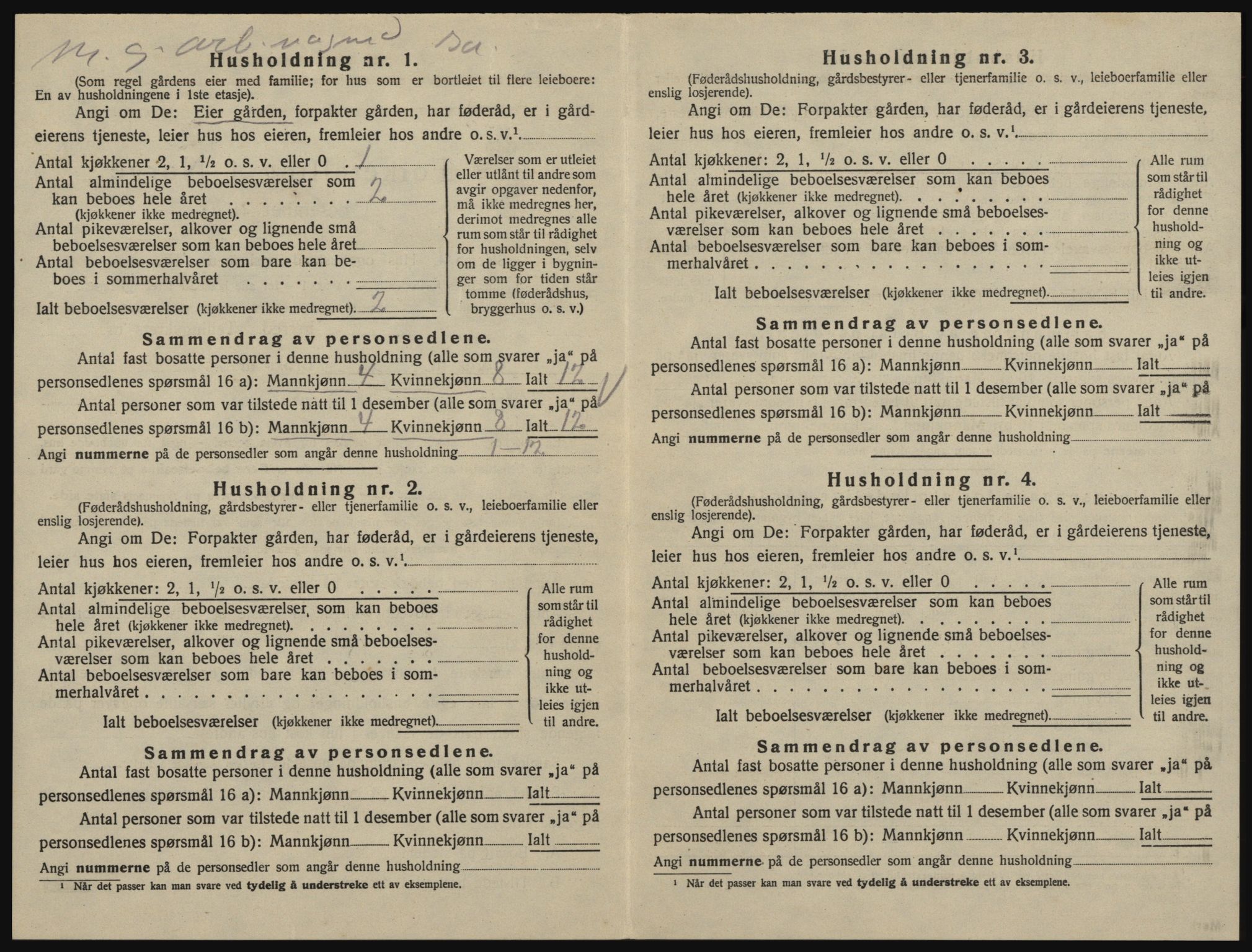 SAO, Folketelling 1920 for 0132 Glemmen herred, 1920, s. 1694