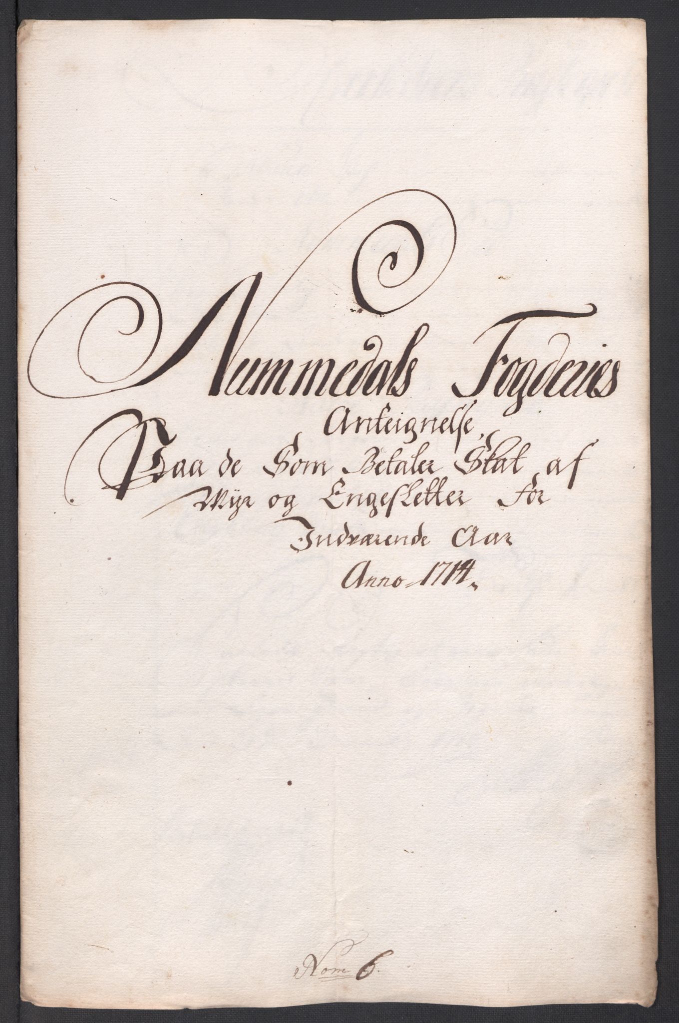 Rentekammeret inntil 1814, Reviderte regnskaper, Fogderegnskap, RA/EA-4092/R64/L4435: Fogderegnskap Namdal, 1714, s. 108