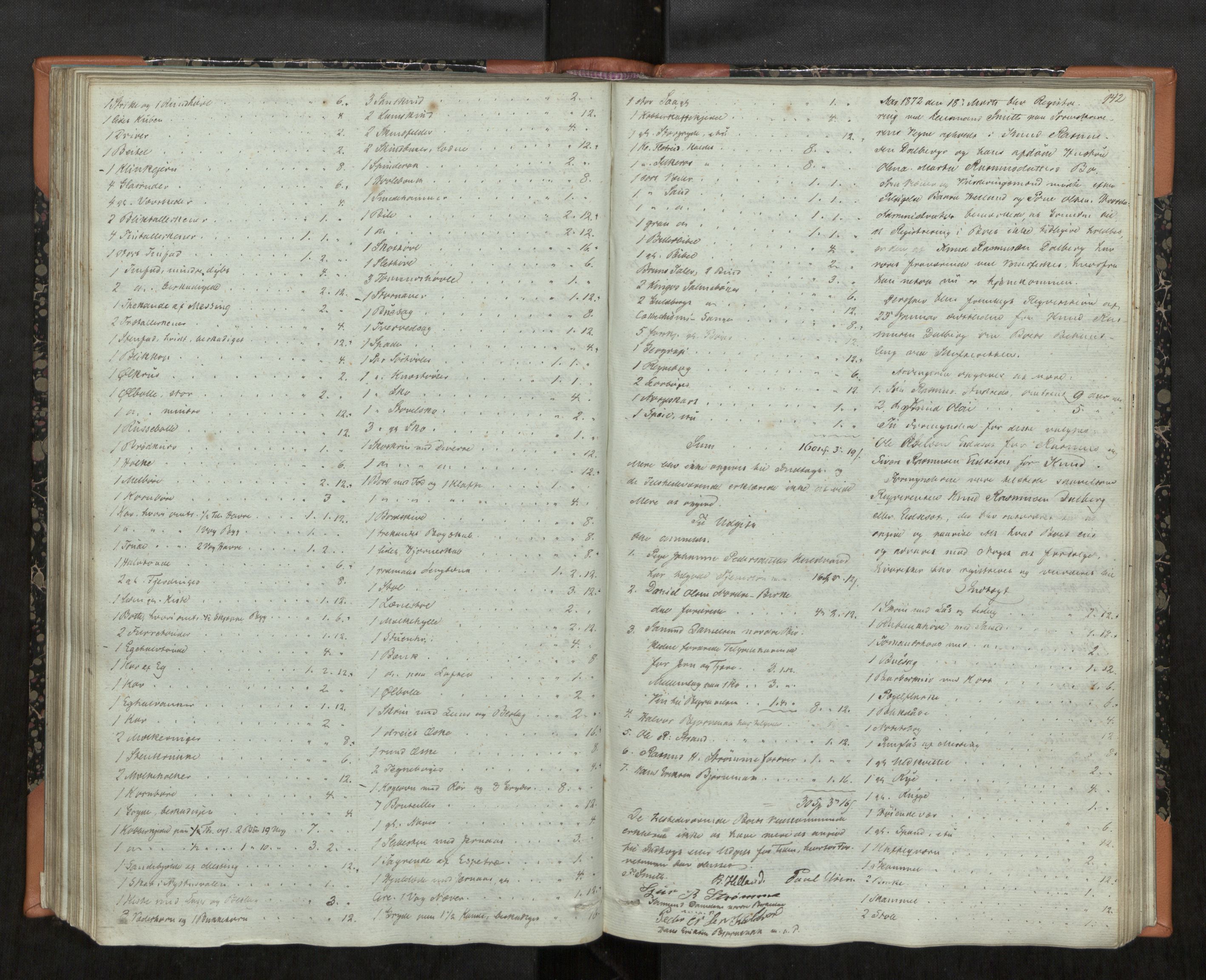 Søre Sunnmøre sorenskriveri, AV/SAT-A-4122/1/3/3C/L0001: Skifteregistreringsprotokollar, 1847-1885, s. 142