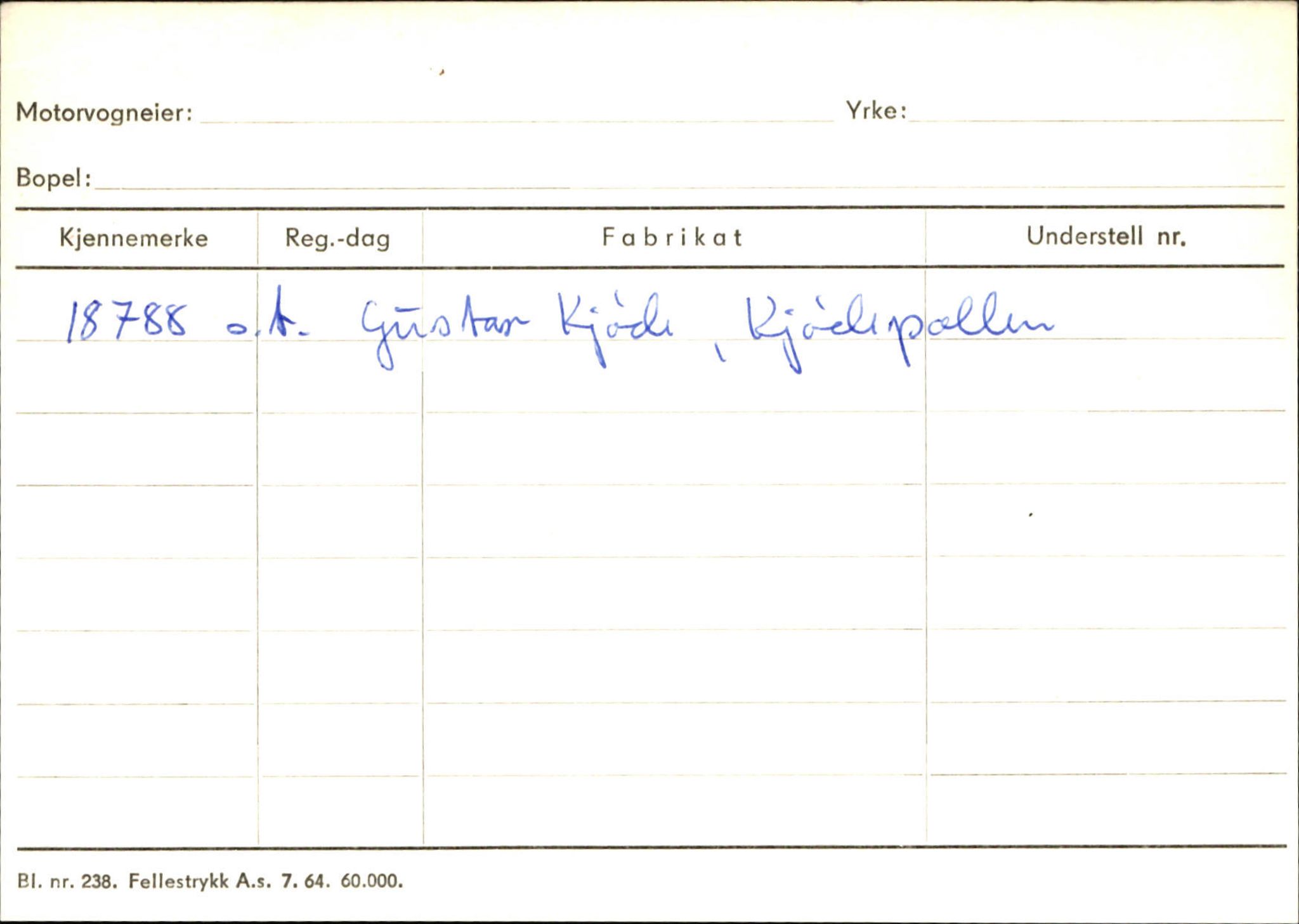 Statens vegvesen, Sogn og Fjordane vegkontor, AV/SAB-A-5301/4/F/L0144: Registerkort Vågsøy A-R, 1945-1975, s. 2398