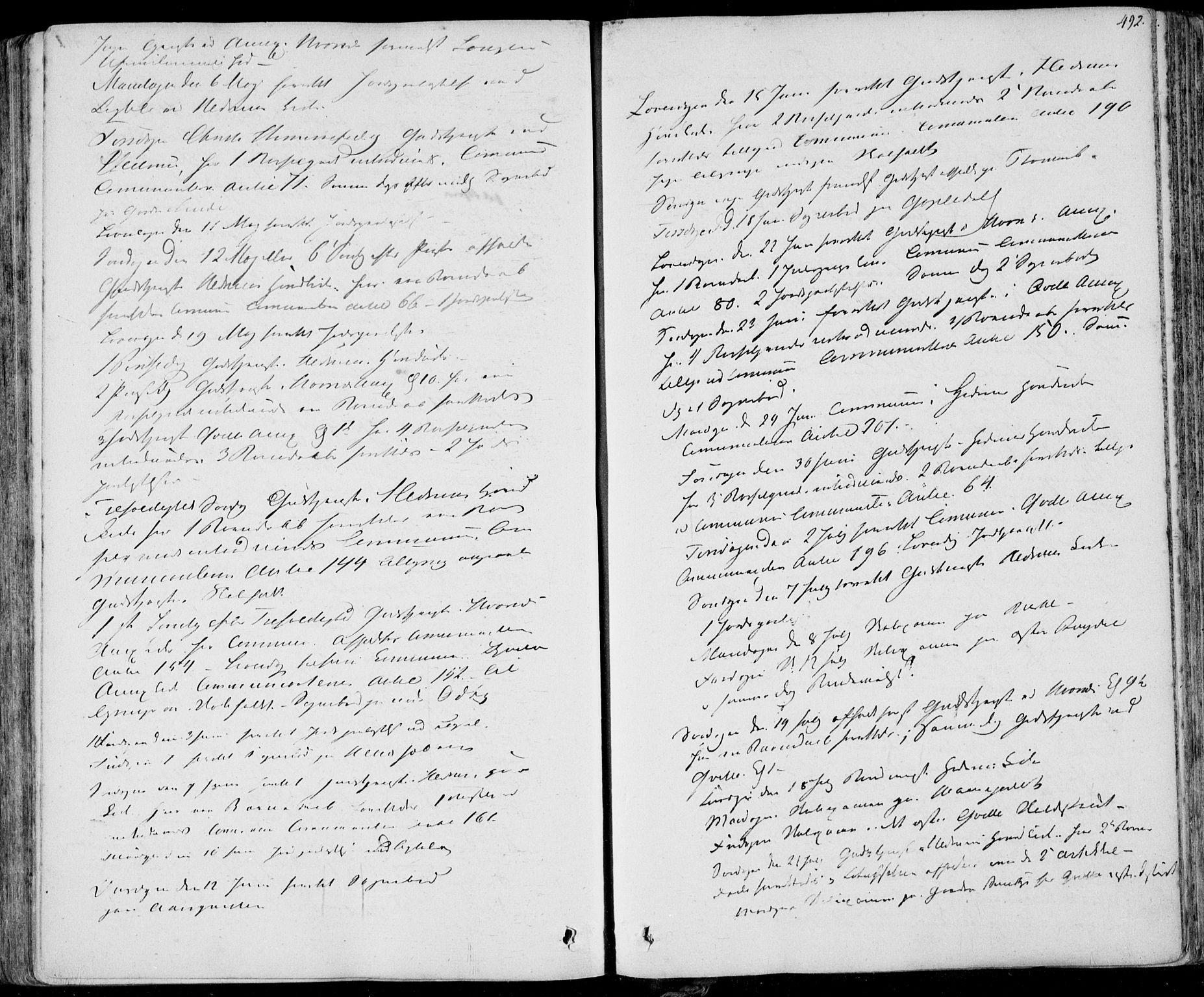 Hedrum kirkebøker, AV/SAKO-A-344/F/Fa/L0005: Ministerialbok nr. I 5, 1835-1848, s. 492