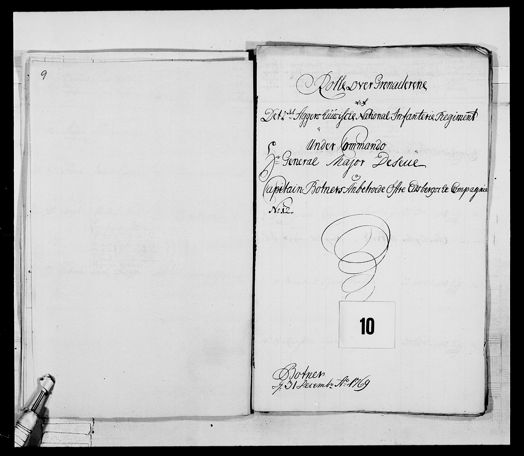 Generalitets- og kommissariatskollegiet, Det kongelige norske kommissariatskollegium, RA/EA-5420/E/Eh/L0043a: 2. Akershusiske nasjonale infanteriregiment, 1767-1778, s. 71