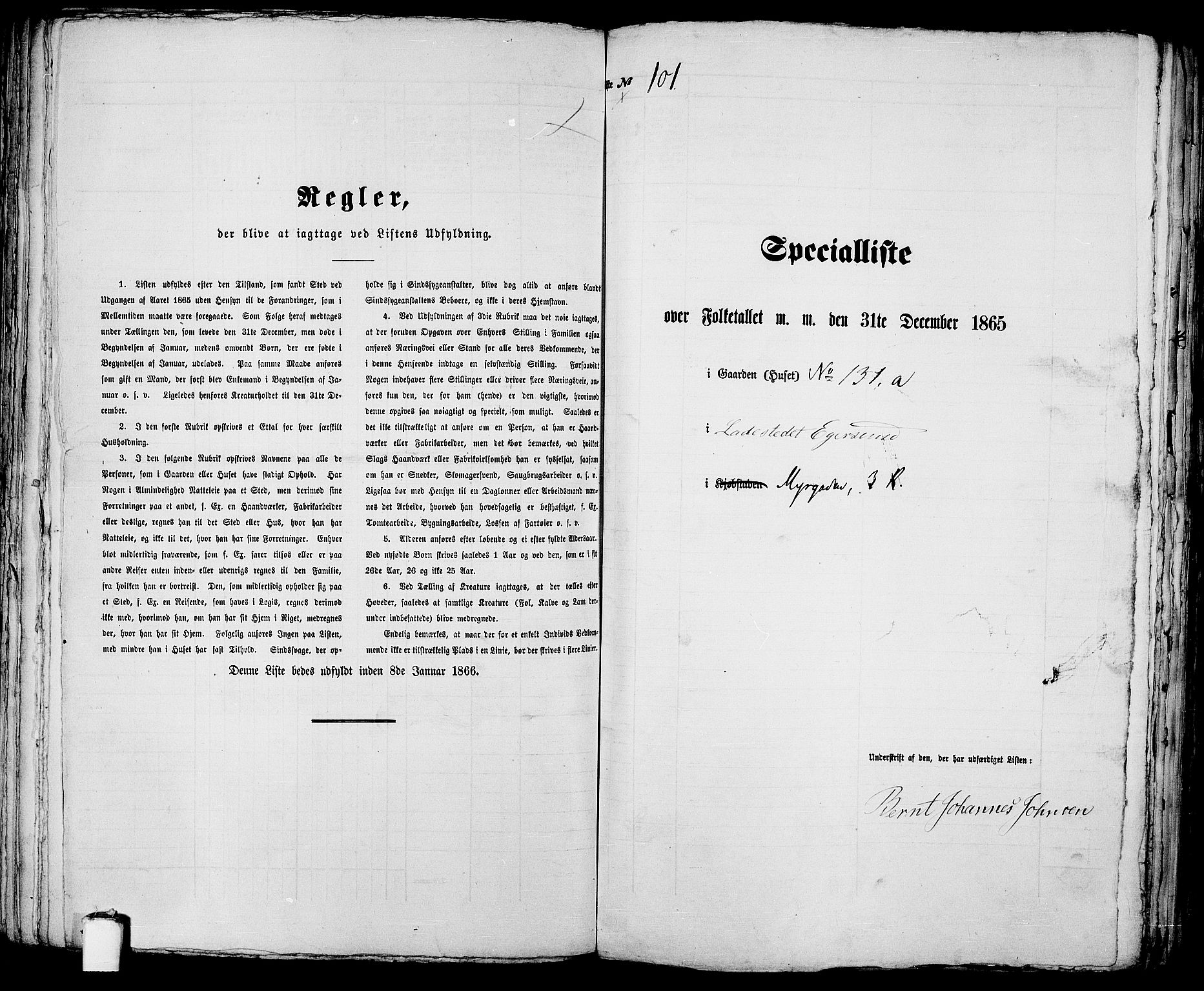 RA, Folketelling 1865 for 1101B Eigersund prestegjeld, Egersund ladested, 1865, s. 211