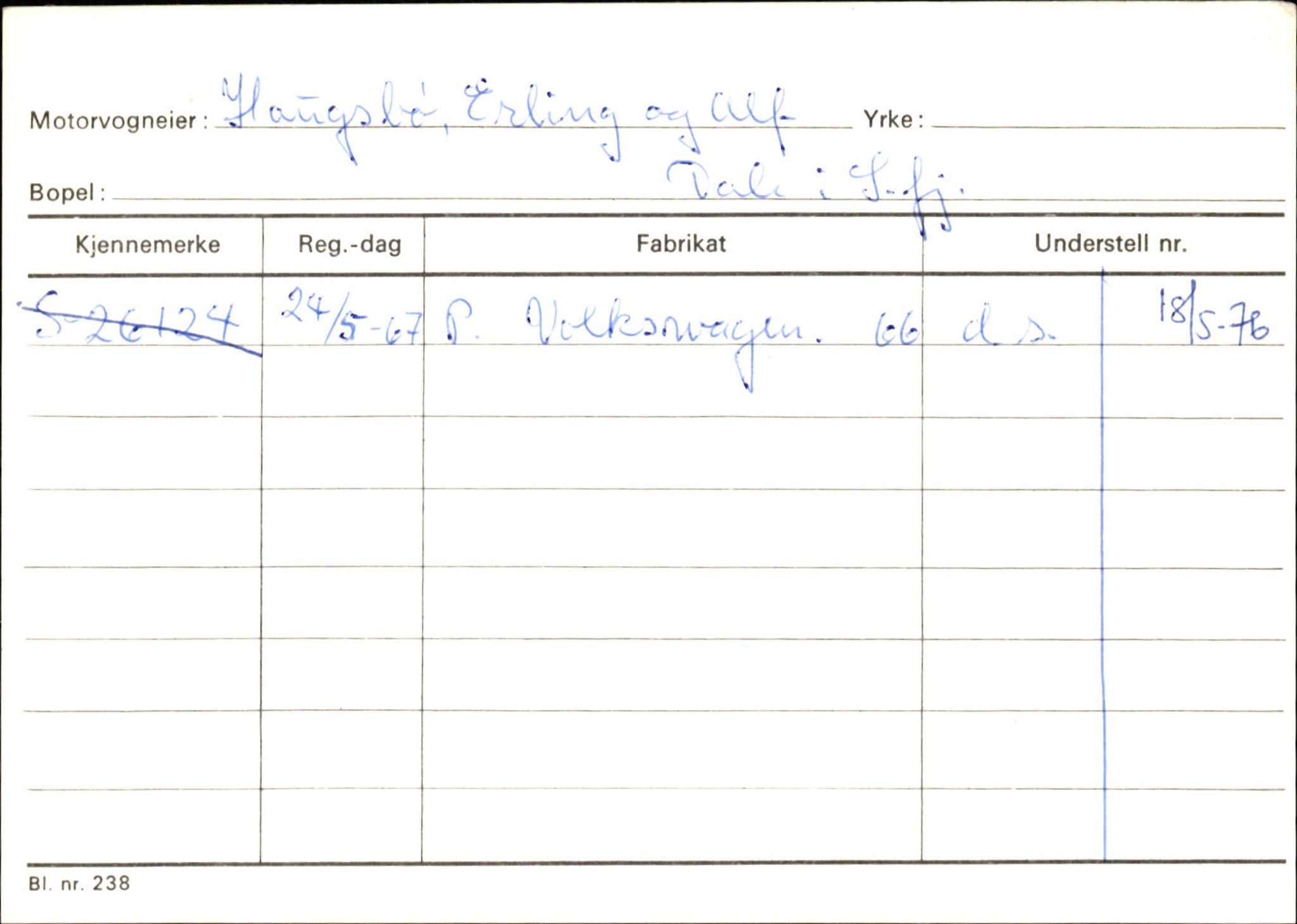 Statens vegvesen, Sogn og Fjordane vegkontor, AV/SAB-A-5301/4/F/L0125: Eigarregister Sogndal V-Å. Aurland A-Å. Fjaler A-N, 1945-1975, s. 1883