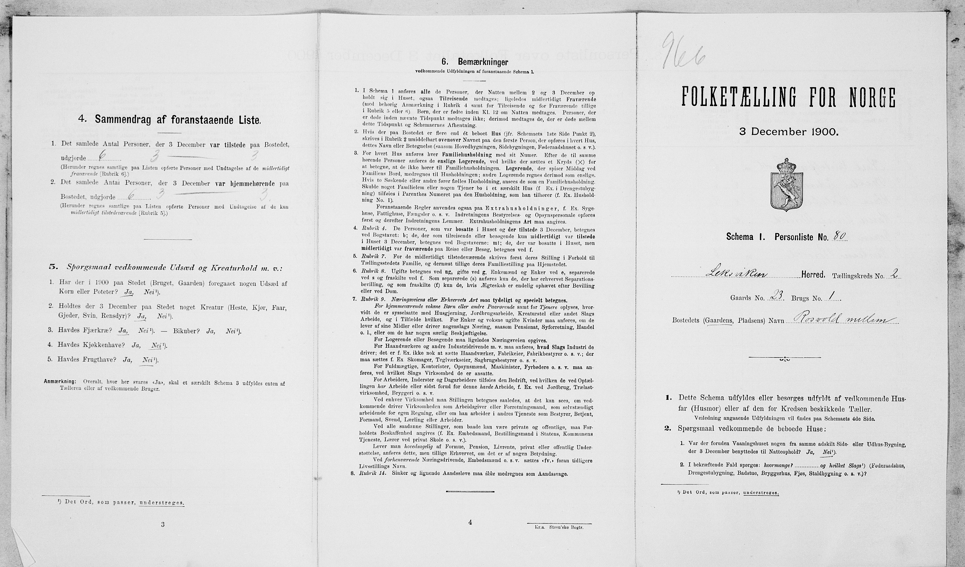 SAT, Folketelling 1900 for 1718 Leksvik herred, 1900, s. 314