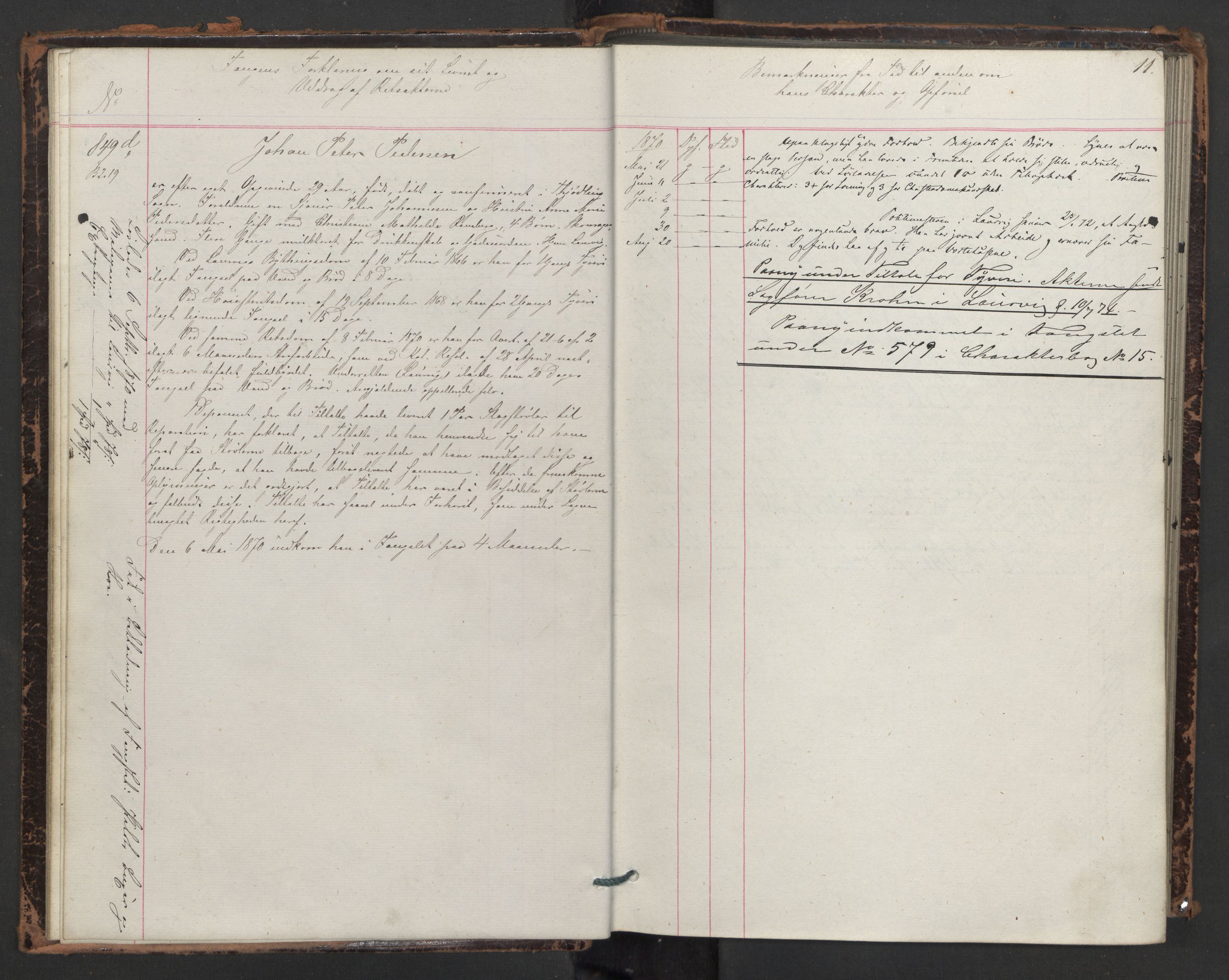 Botsfengslet, AV/RA-S-1539/D/Db/Dbb/L0013: 839d - 136e, 1870-1871, s. 11
