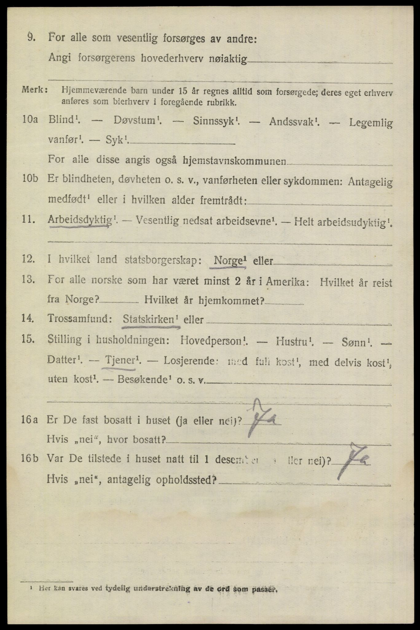 SAKO, Folketelling 1920 for 0824 Gransherad herred, 1920, s. 543