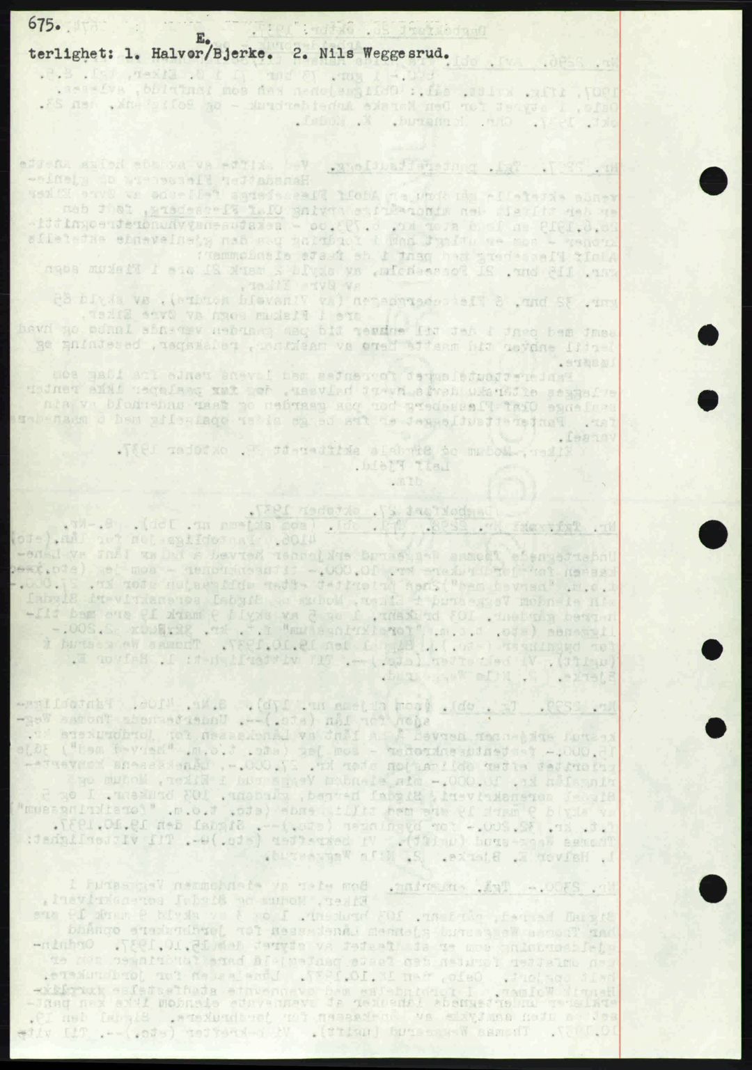 Eiker, Modum og Sigdal sorenskriveri, SAKO/A-123/G/Ga/Gab/L0036: Pantebok nr. A6, 1937-1937, Dagboknr: 2300/1937