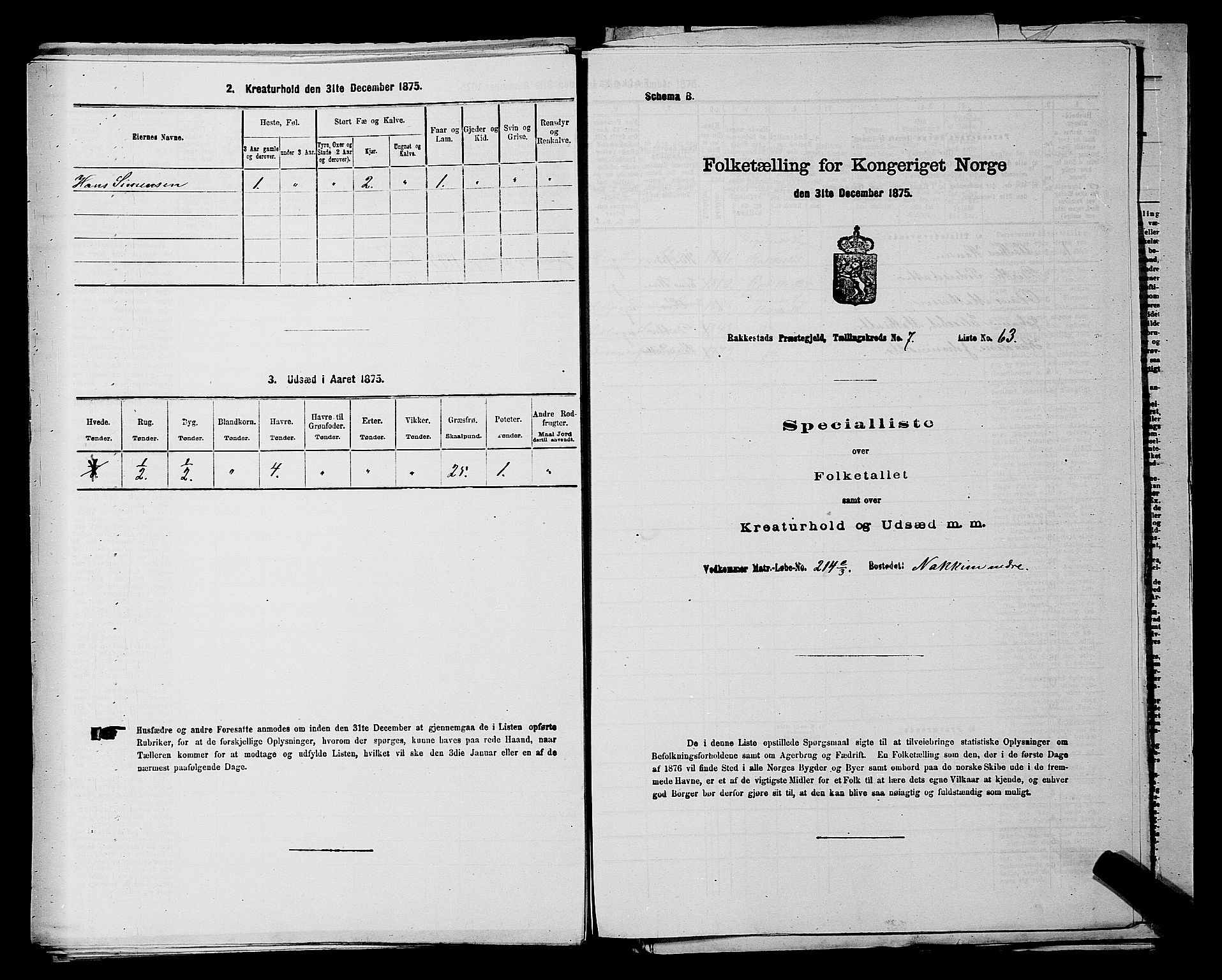 RA, Folketelling 1875 for 0128P Rakkestad prestegjeld, 1875, s. 914