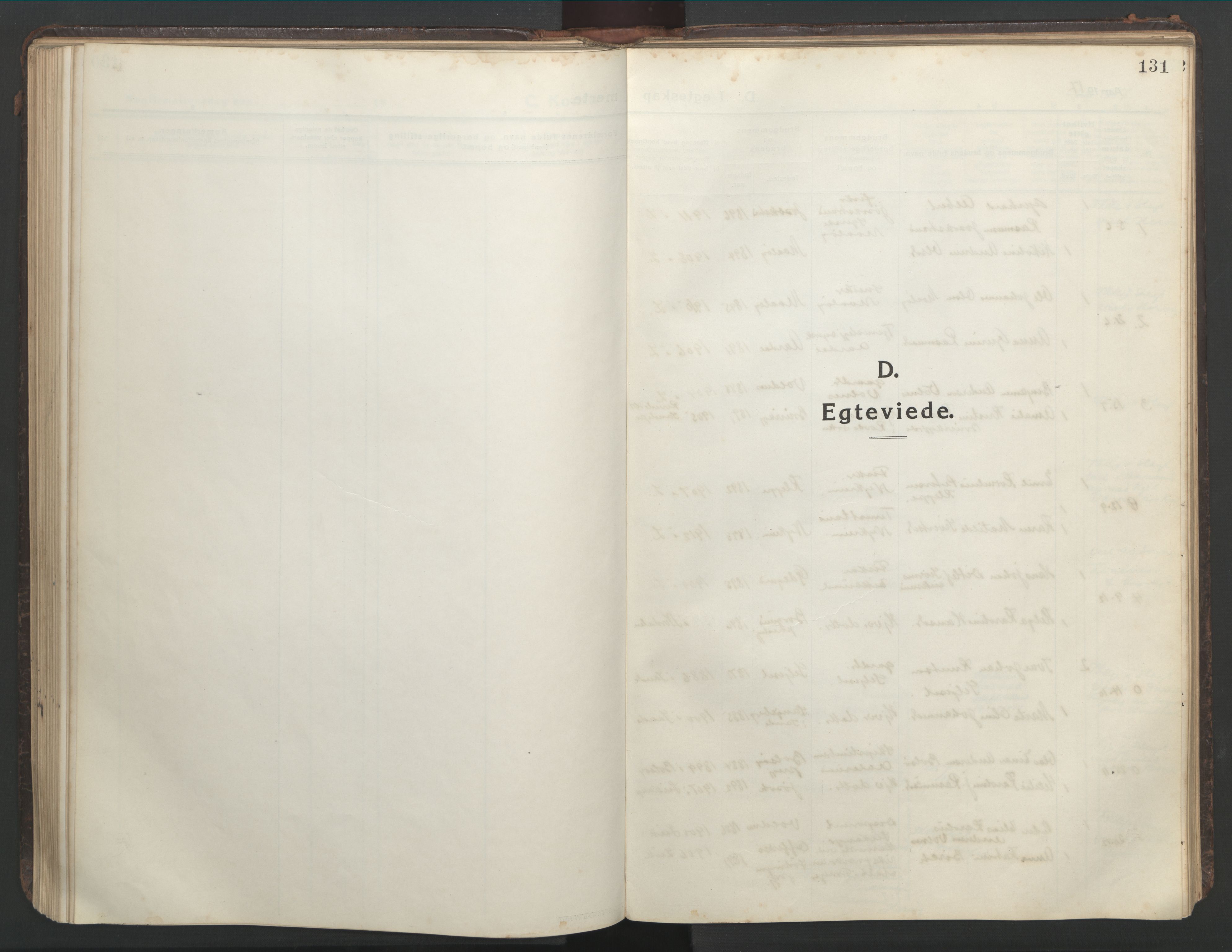 Ministerialprotokoller, klokkerbøker og fødselsregistre - Møre og Romsdal, SAT/A-1454/508/L0099: Klokkerbok nr. 508C03, 1917-1947, s. 131