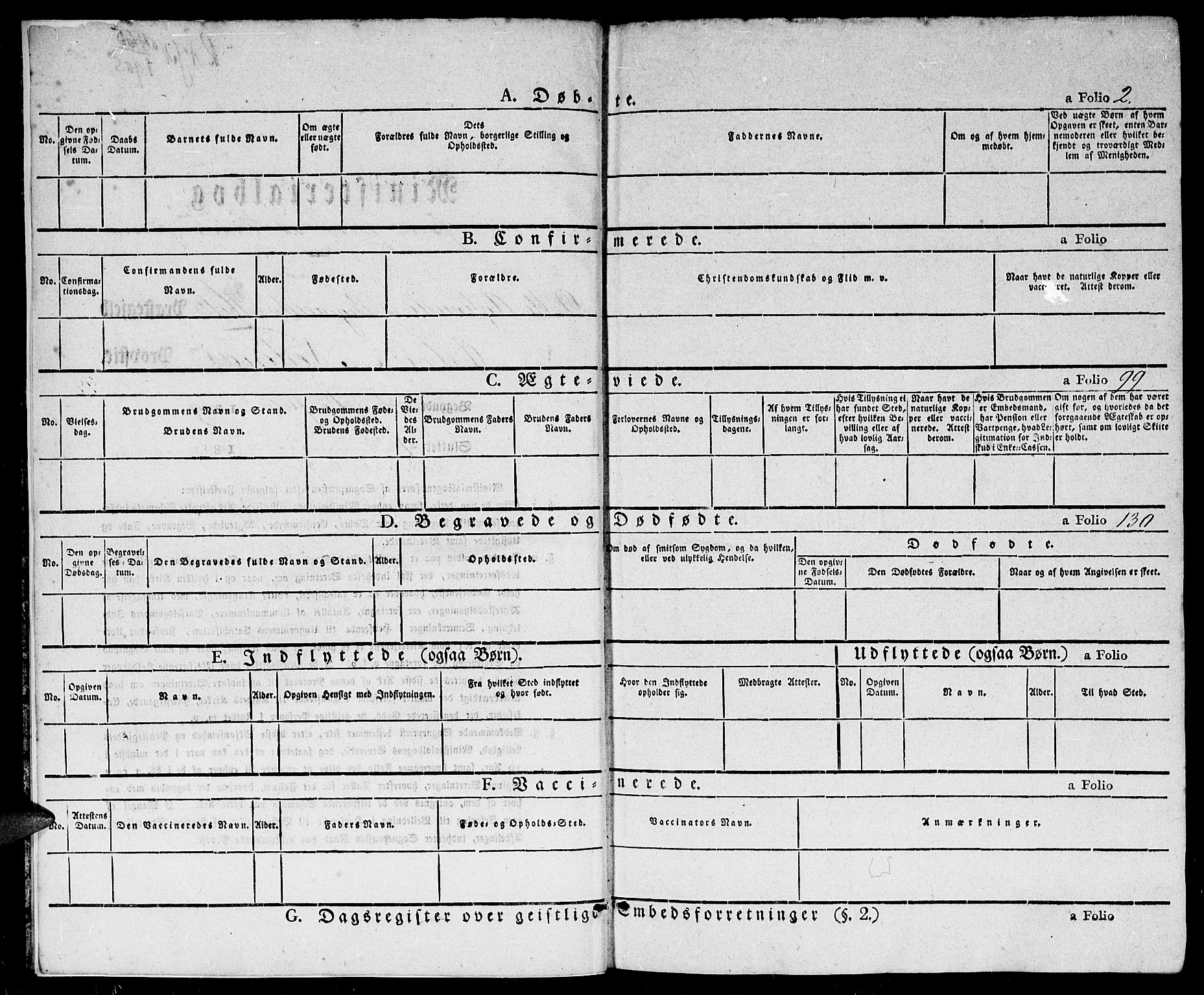 Holt sokneprestkontor, AV/SAK-1111-0021/F/Fb/L0007: Klokkerbok nr. B 7, 1849-1858