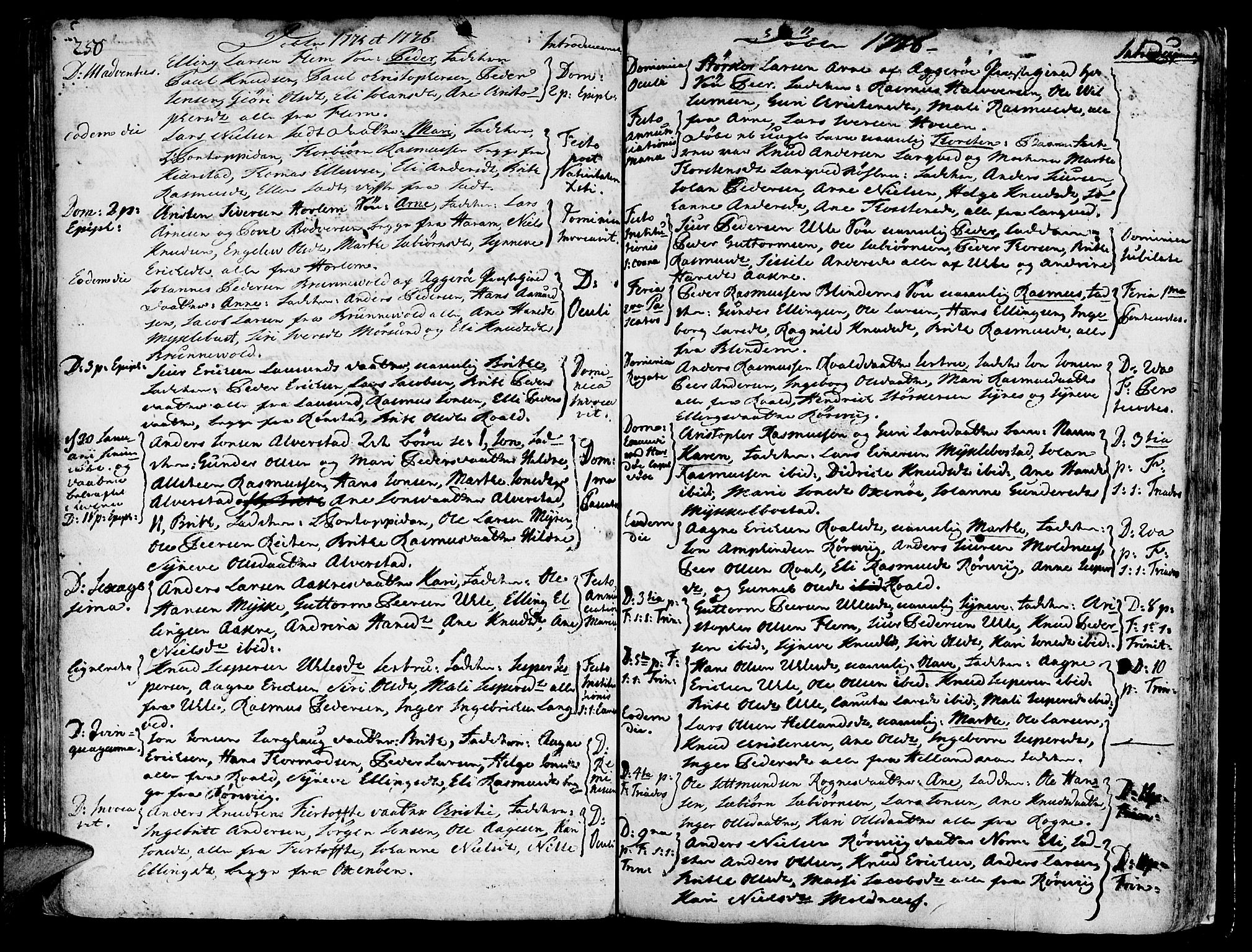 Ministerialprotokoller, klokkerbøker og fødselsregistre - Møre og Romsdal, AV/SAT-A-1454/536/L0493: Ministerialbok nr. 536A02, 1739-1802, s. 250-251