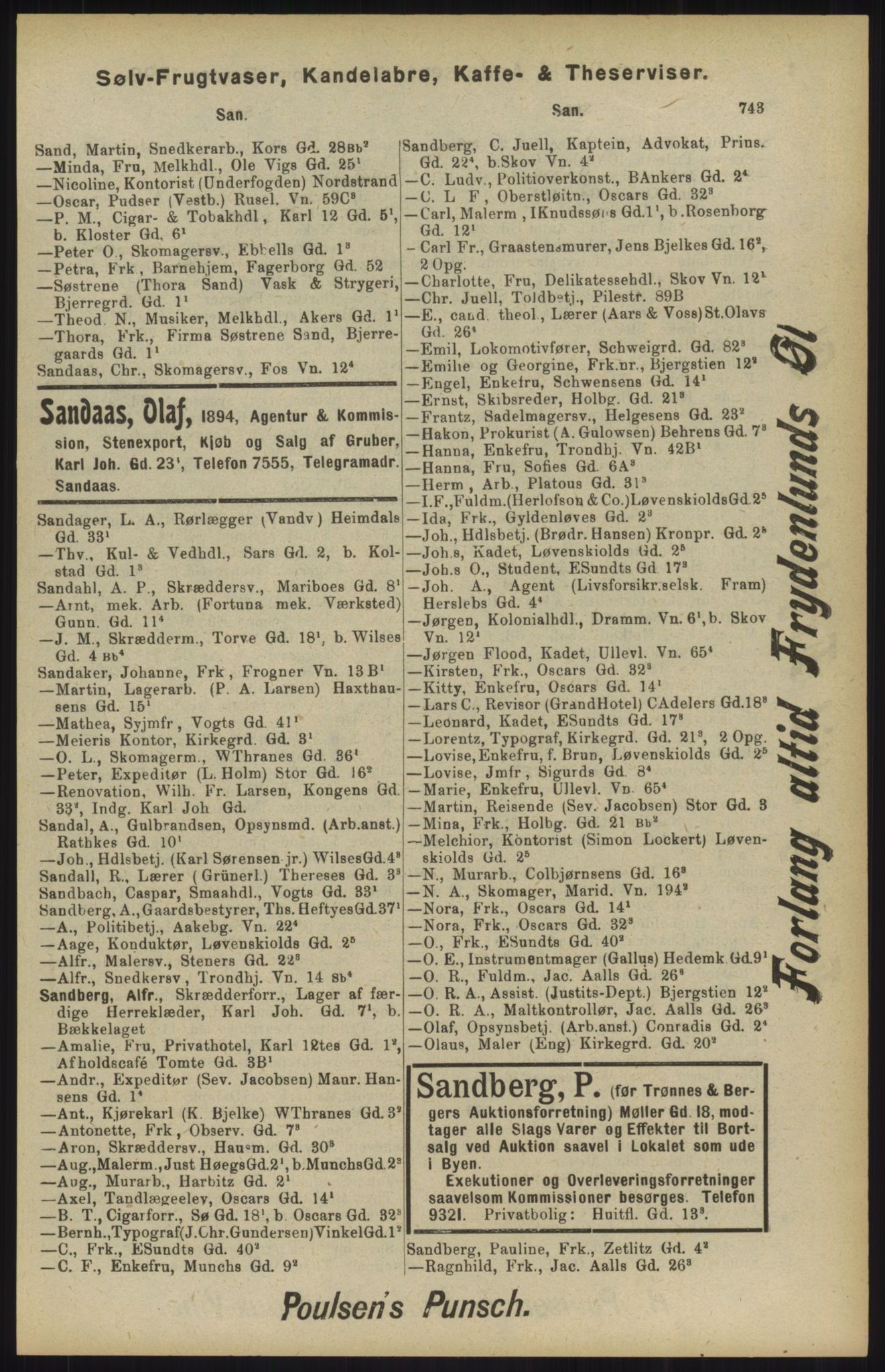 Kristiania/Oslo adressebok, PUBL/-, 1904, s. 743