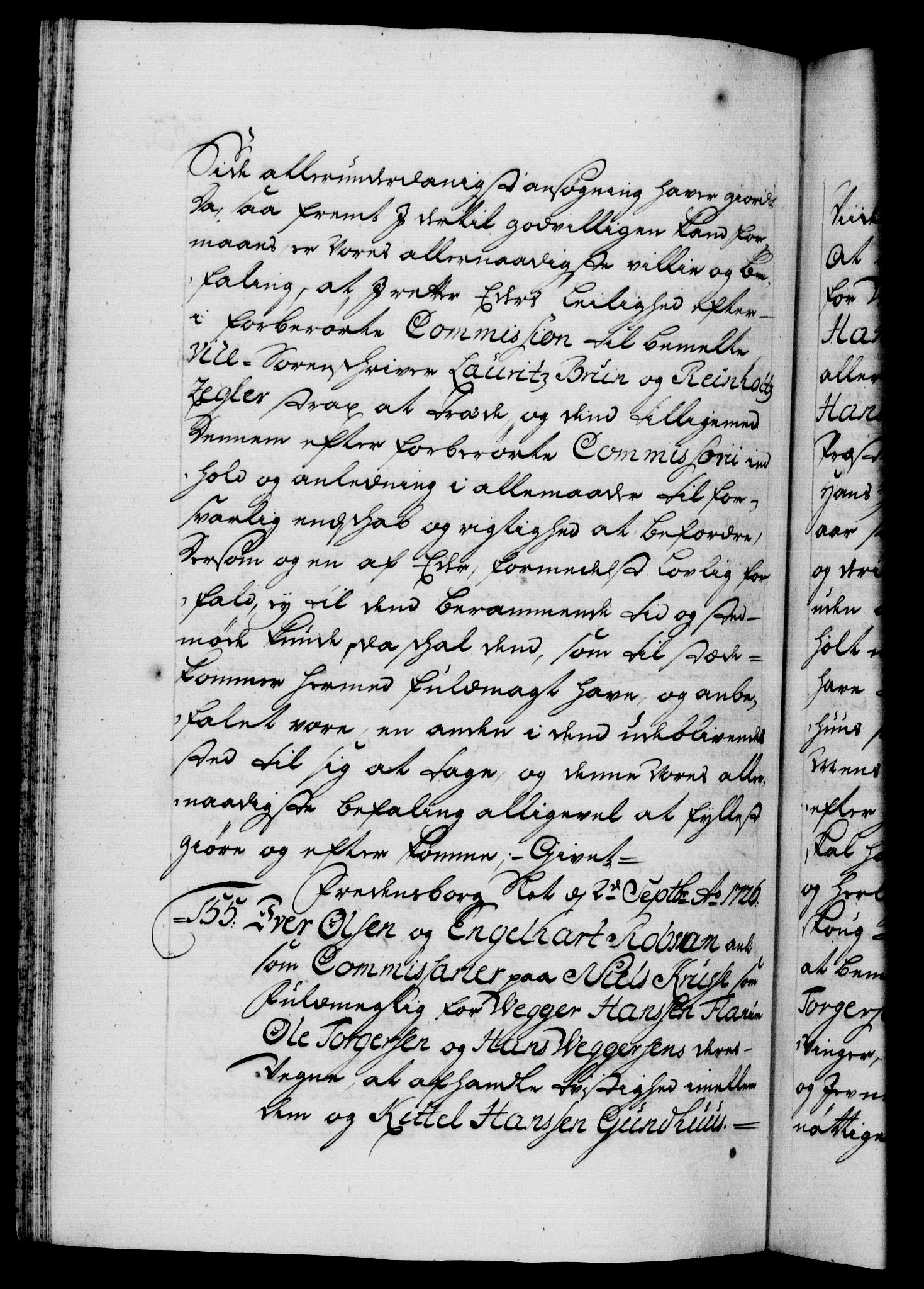 Danske Kanselli 1572-1799, AV/RA-EA-3023/F/Fc/Fca/Fcab/L0023: Norske tegnelser, 1725-1727, s. 253b