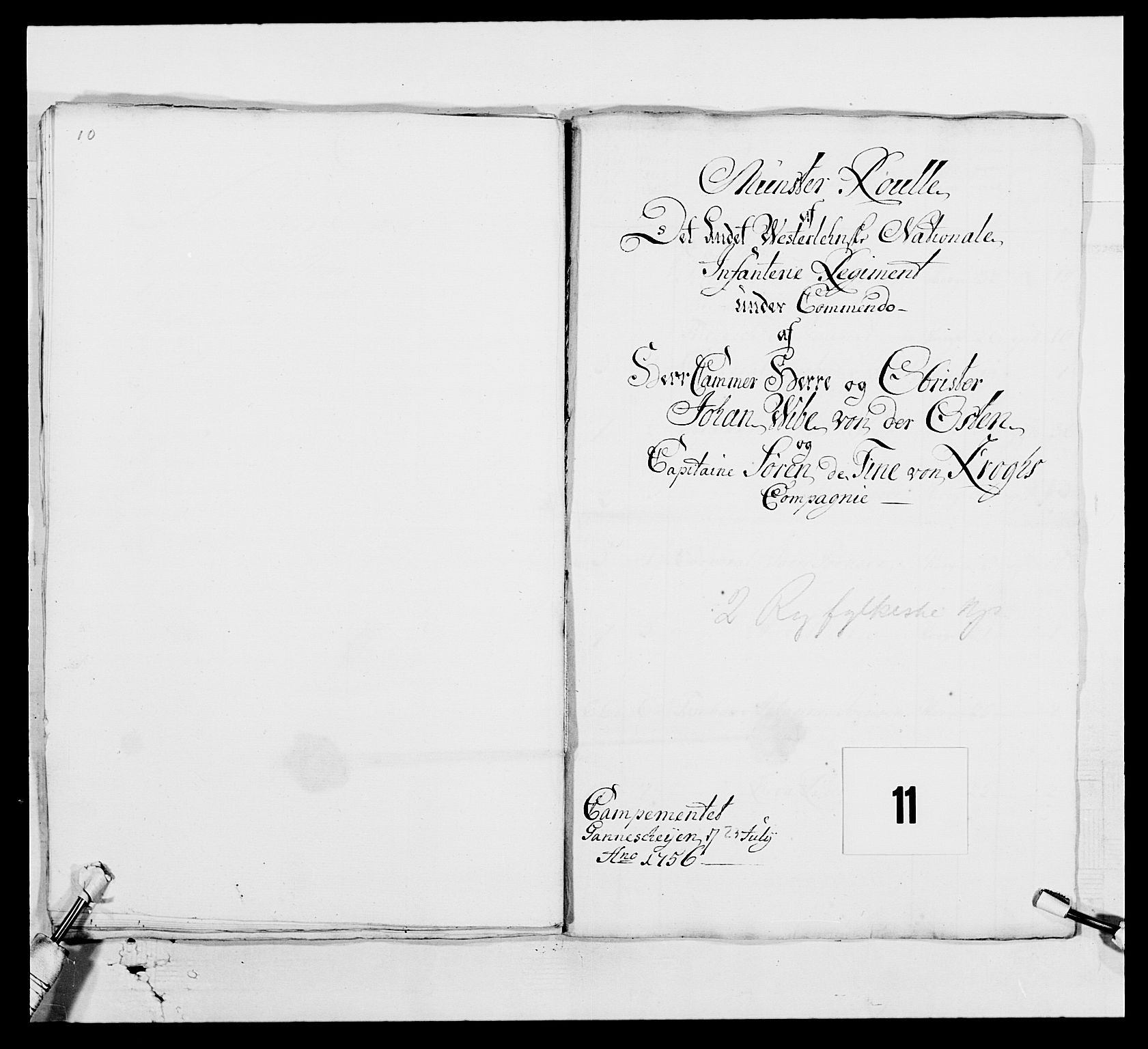 Kommanderende general (KG I) med Det norske krigsdirektorium, AV/RA-EA-5419/E/Ea/L0523: 2. Vesterlenske regiment, 1748-1765, s. 187