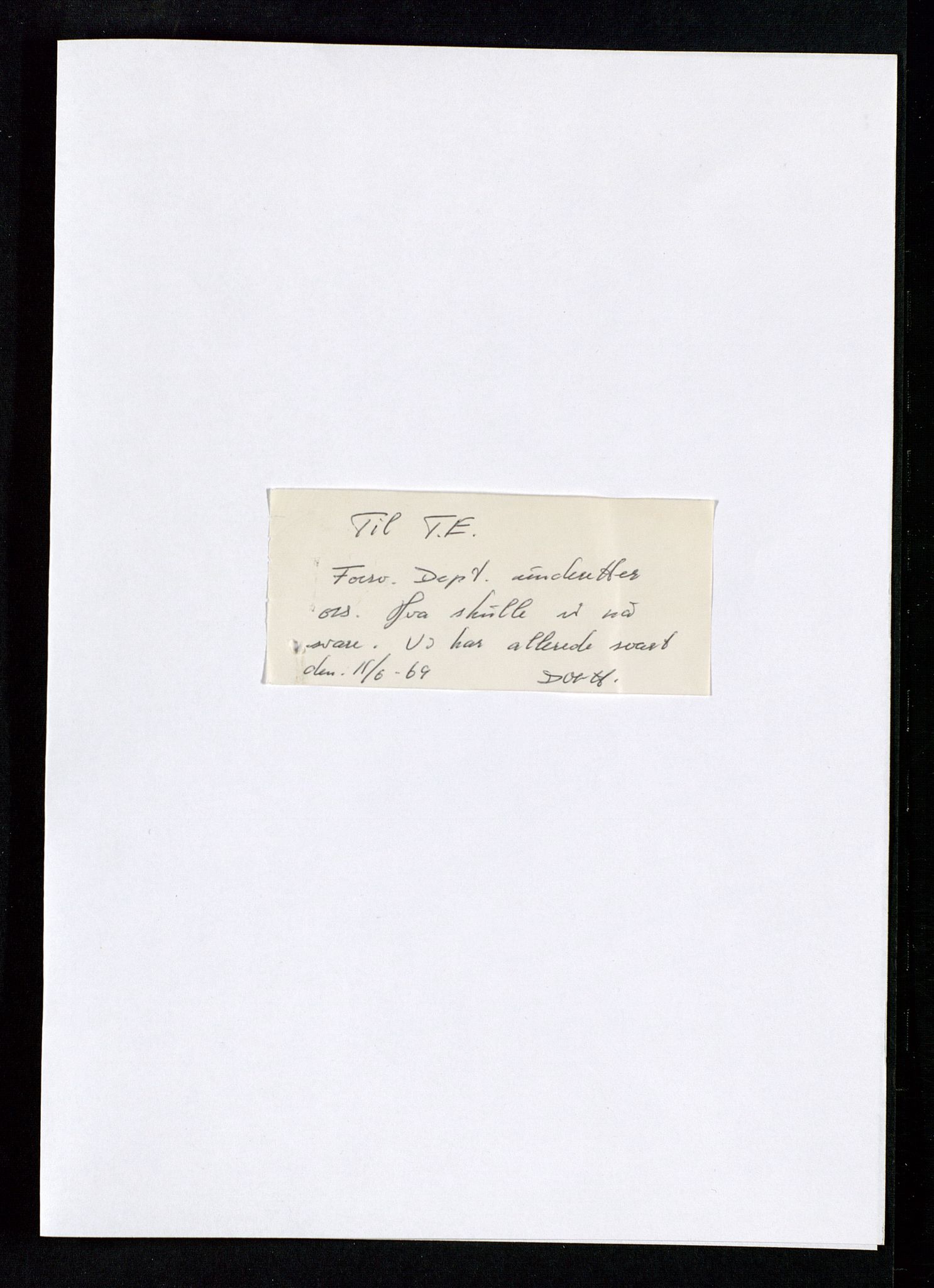 Industridepartementet, Oljekontoret, AV/SAST-A-101348/Db/L0002: Oljevernrådet, Styret i OD, leieforhold, div., 1966-1973, s. 203