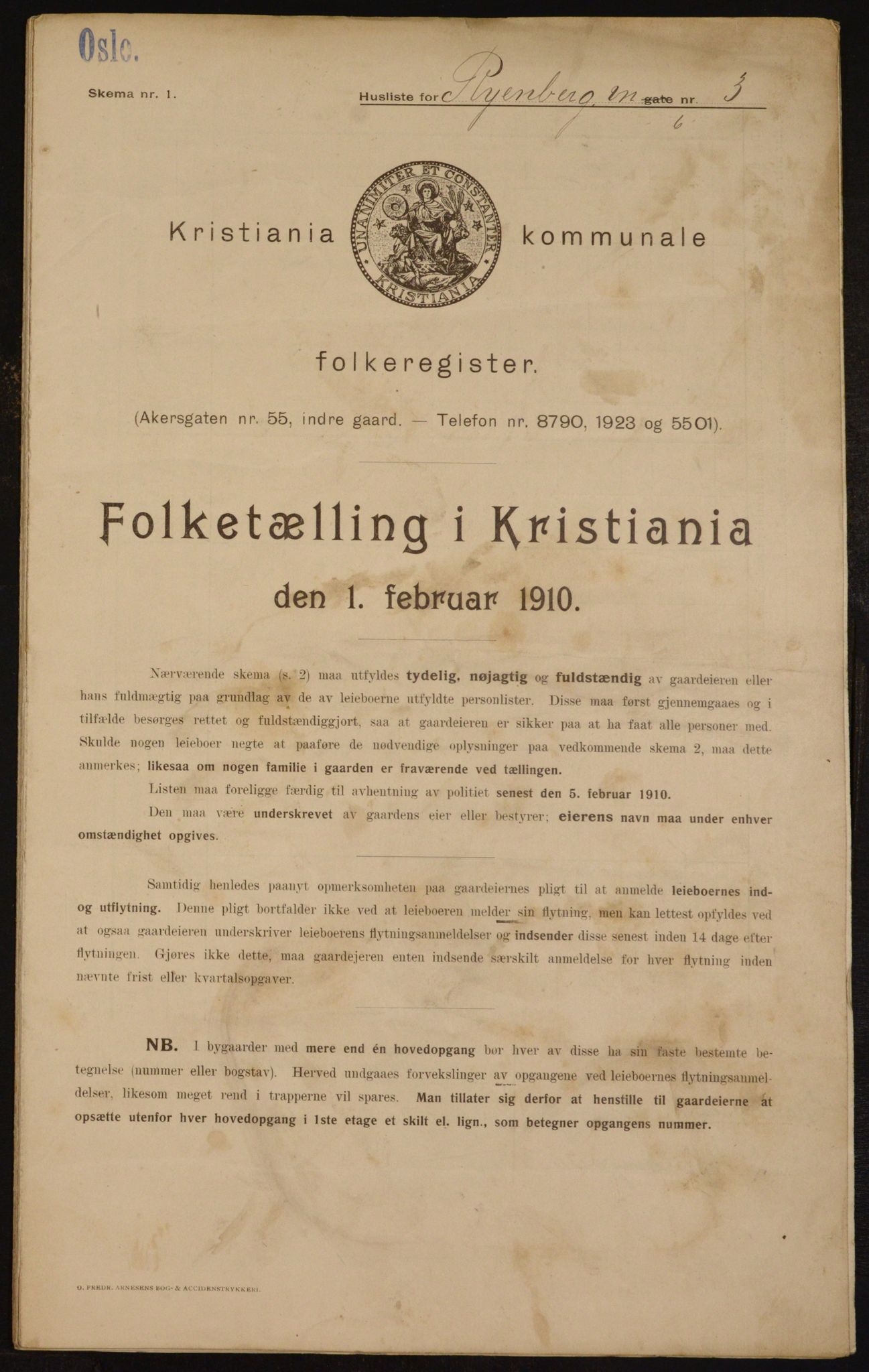 OBA, Kommunal folketelling 1.2.1910 for Kristiania, 1910, s. 81953