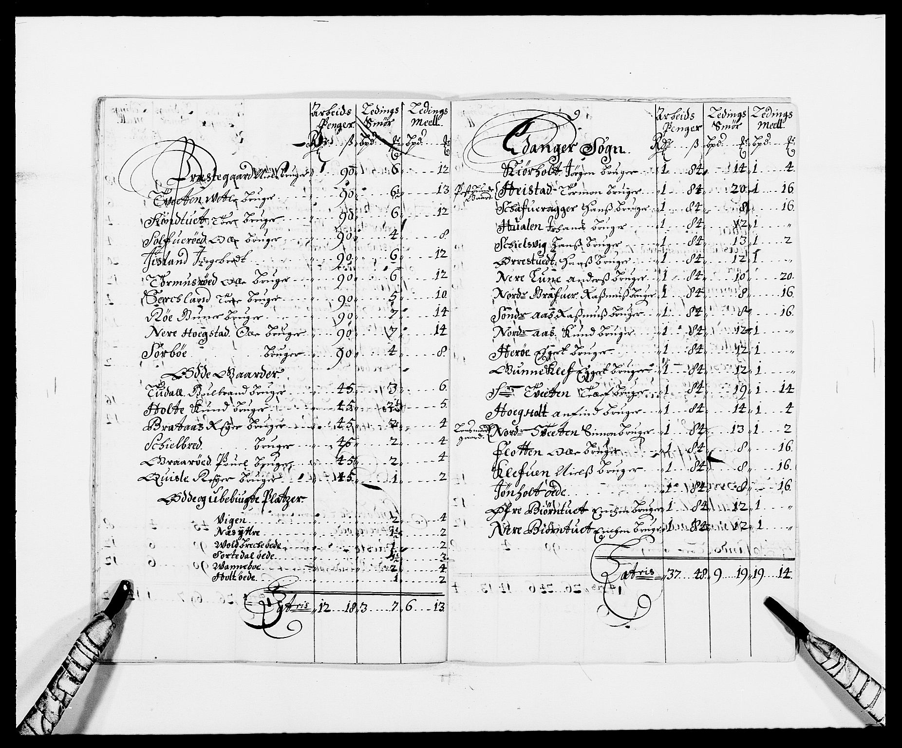 Rentekammeret inntil 1814, Reviderte regnskaper, Fogderegnskap, RA/EA-4092/R34/L2049: Fogderegnskap Bamble, 1685-1687, s. 224