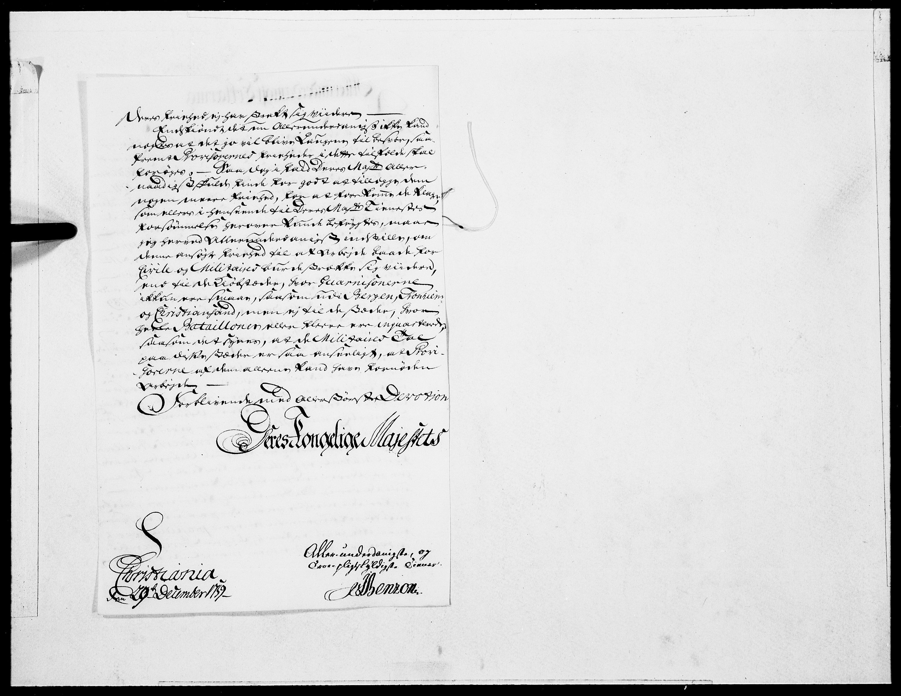 Danske Kanselli 1572-1799, RA/EA-3023/F/Fc/Fcc/Fcca/L0179: Norske innlegg 1572-1799, 1760, s. 47