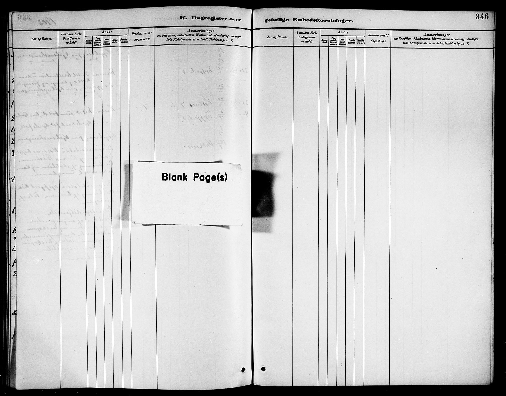 Ministerialprotokoller, klokkerbøker og fødselsregistre - Nordland, AV/SAT-A-1459/861/L0876: Klokkerbok nr. 861C02, 1887-1903, s. 346