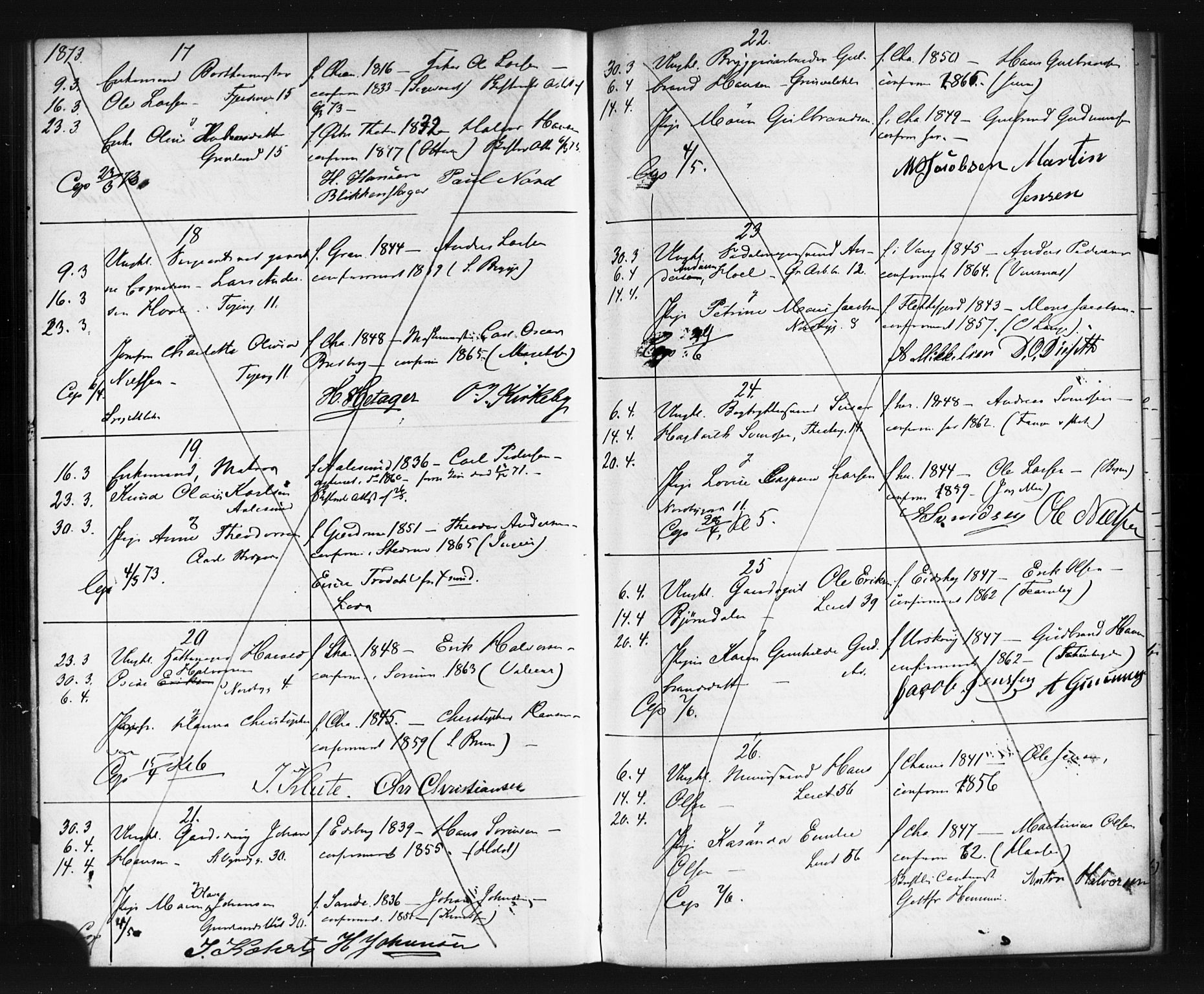 Grønland prestekontor Kirkebøker, AV/SAO-A-10848/G/Ga/L0002: Klokkerbok nr. 2, 1861-1863
