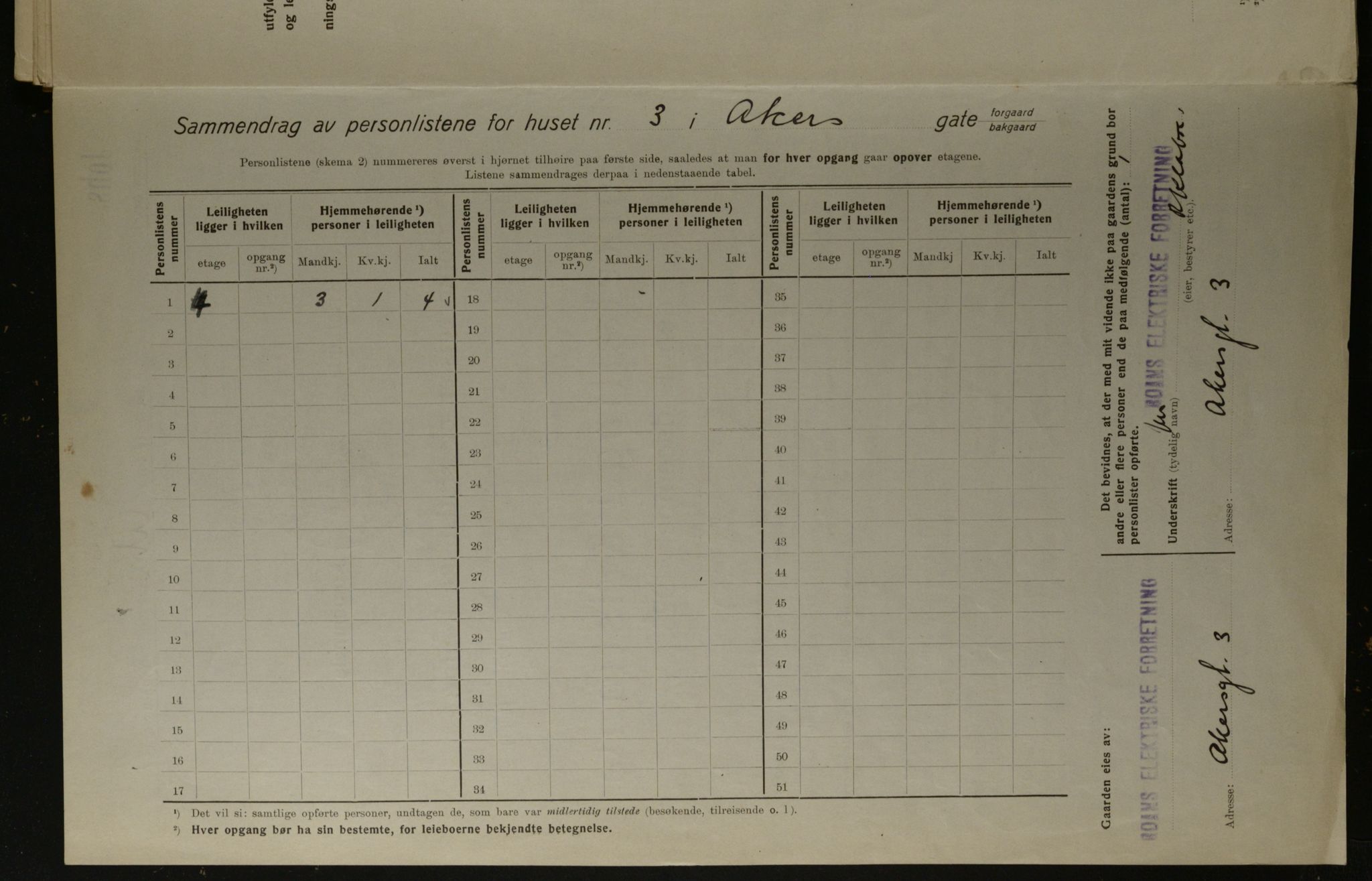 OBA, Kommunal folketelling 1.12.1923 for Kristiania, 1923, s. 656