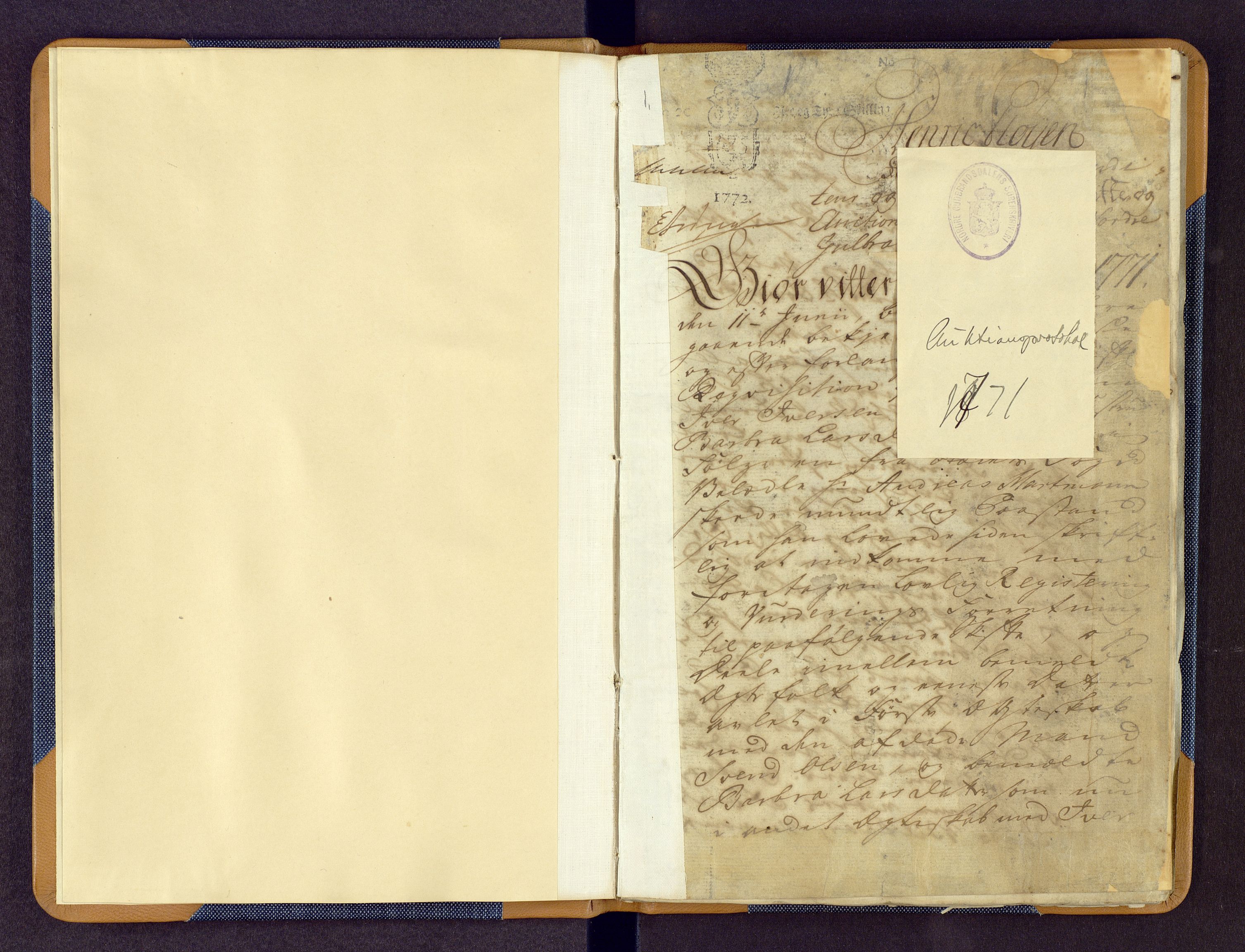 Nord-Gudbrandsdal tingrett, SAH/TING-002/J/Jb/L0002: Utskrift av skifte på Klognes i Vågå, 1771