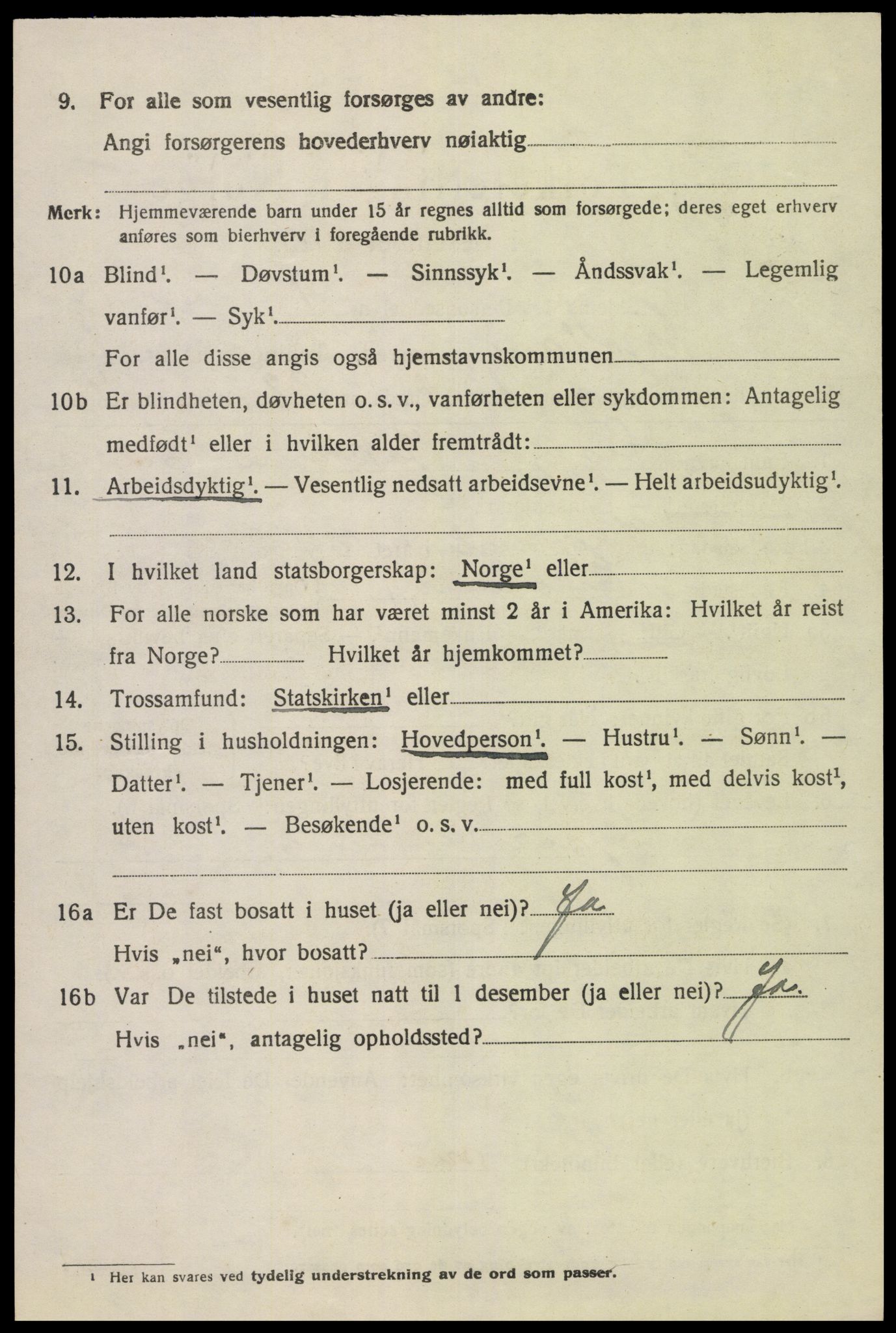 SAK, Folketelling 1920 for 1036 Fjotland herred, 1920, s. 2123