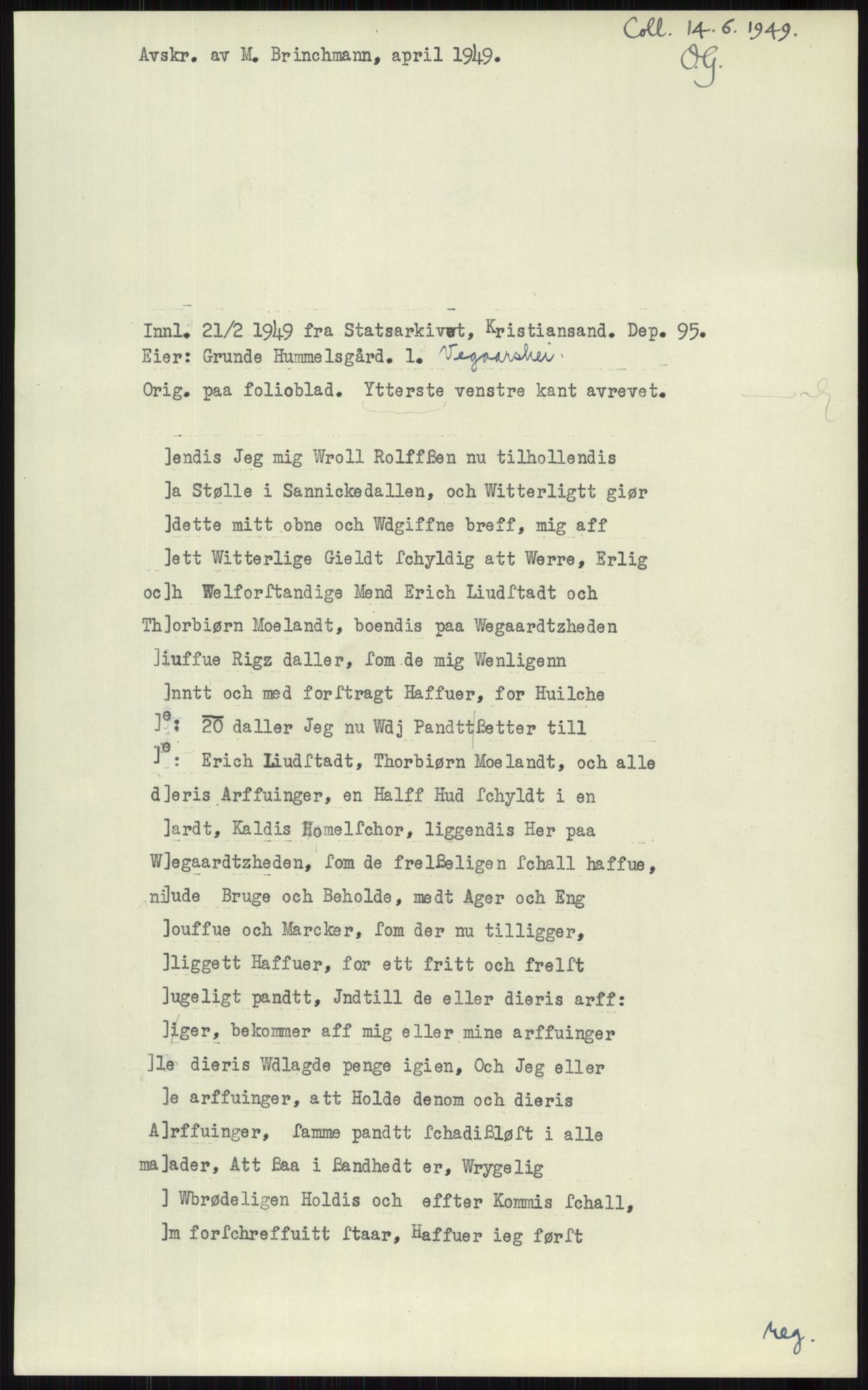 Samlinger til kildeutgivelse, Diplomavskriftsamlingen, AV/RA-EA-4053/H/Ha, s. 3972