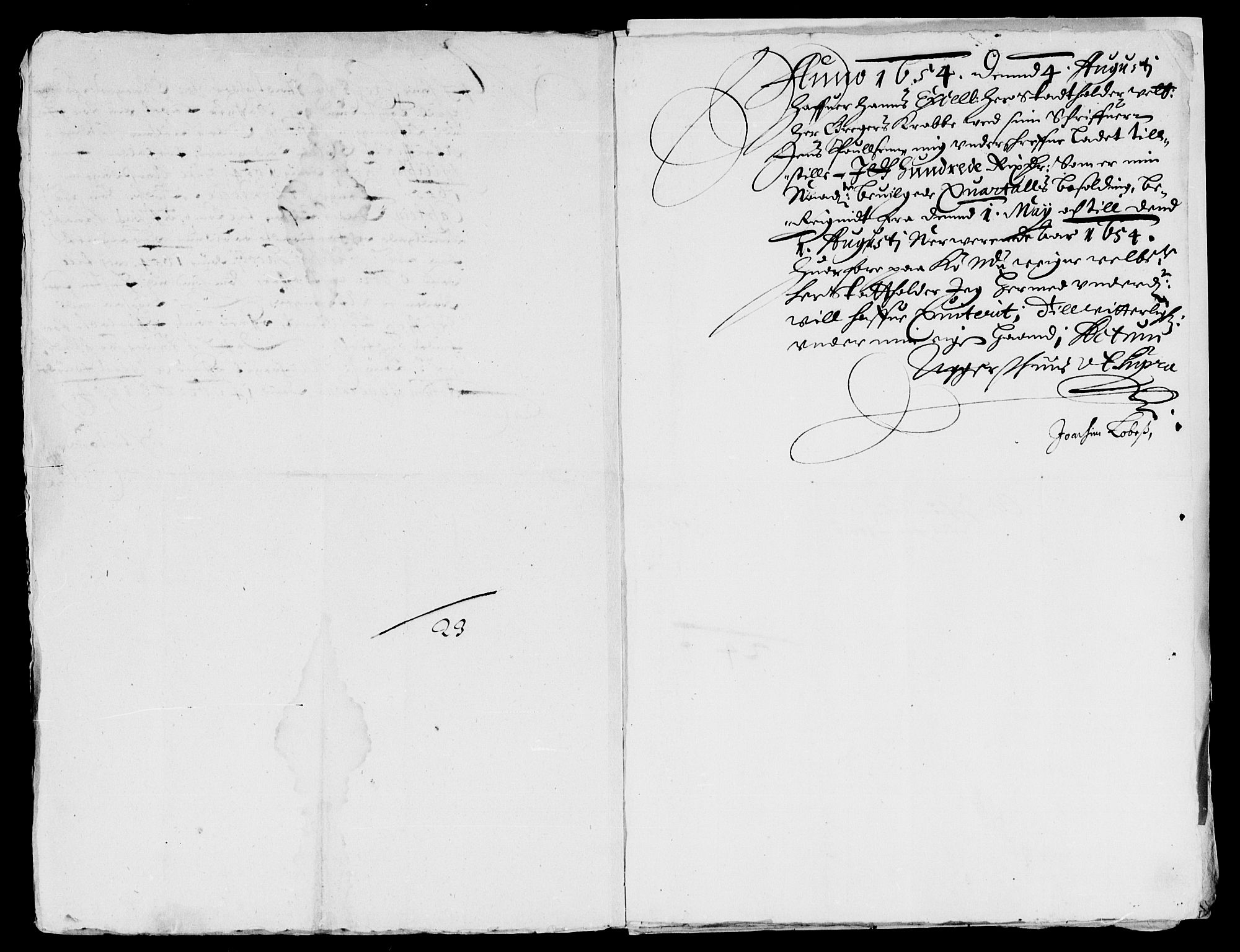 Rentekammeret inntil 1814, Reviderte regnskaper, Lensregnskaper, AV/RA-EA-5023/R/Rb/Rba/L0224: Akershus len, 1654-1655