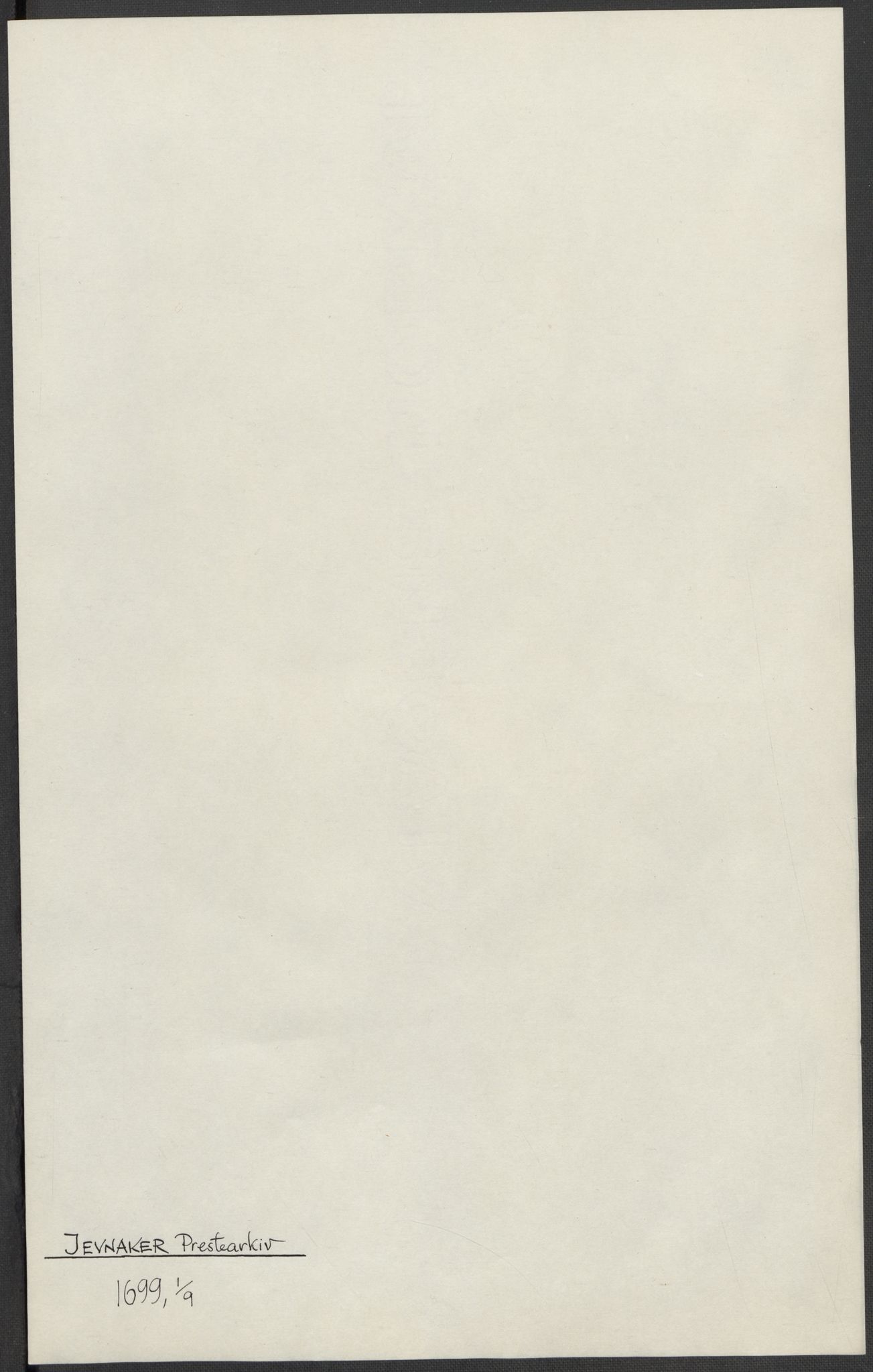 Riksarkivets diplomsamling, RA/EA-5965/F15/L0014: Prestearkiv - Oppland, 1696-1879, s. 10