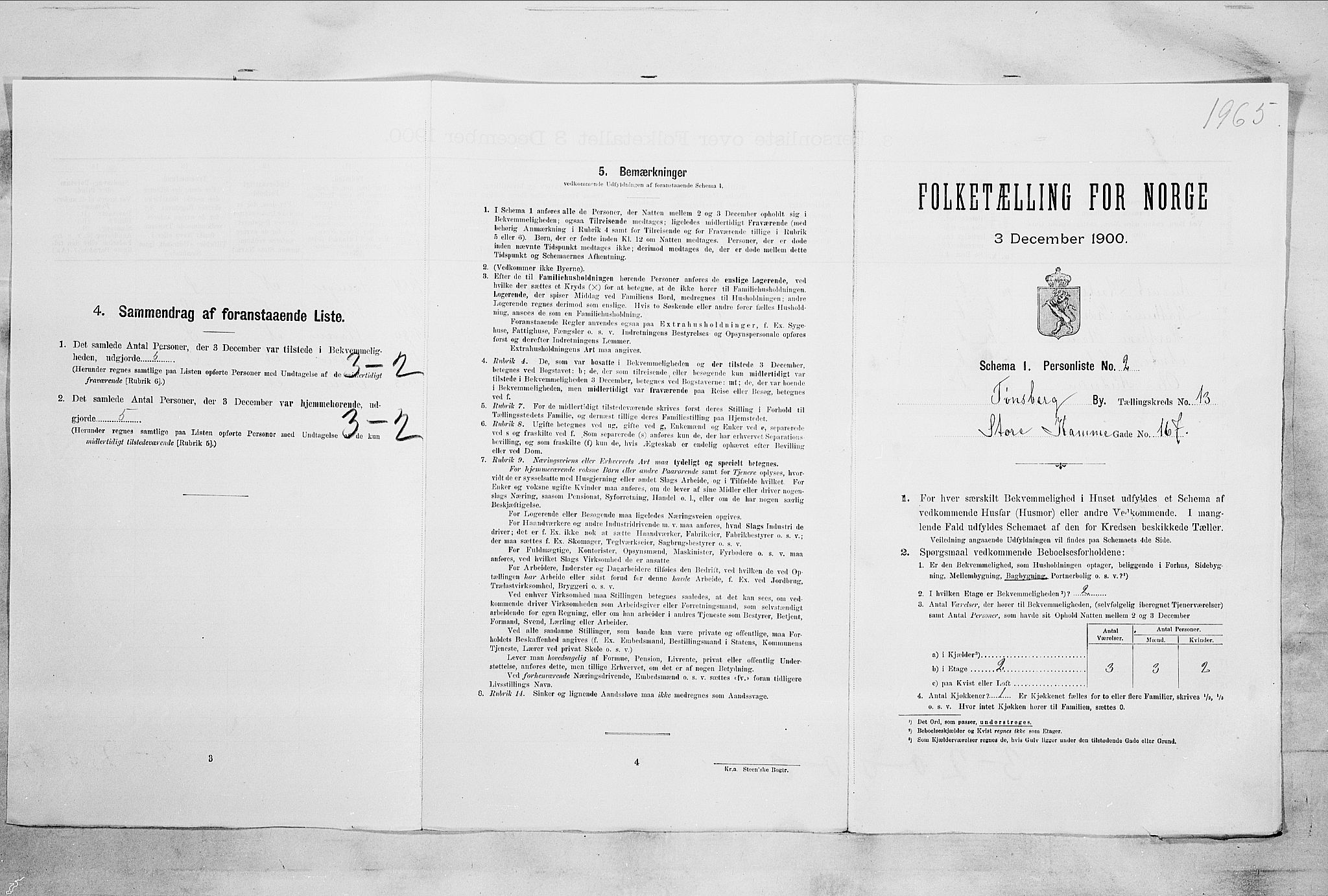 RA, Folketelling 1900 for 0705 Tønsberg kjøpstad, 1900, s. 1977