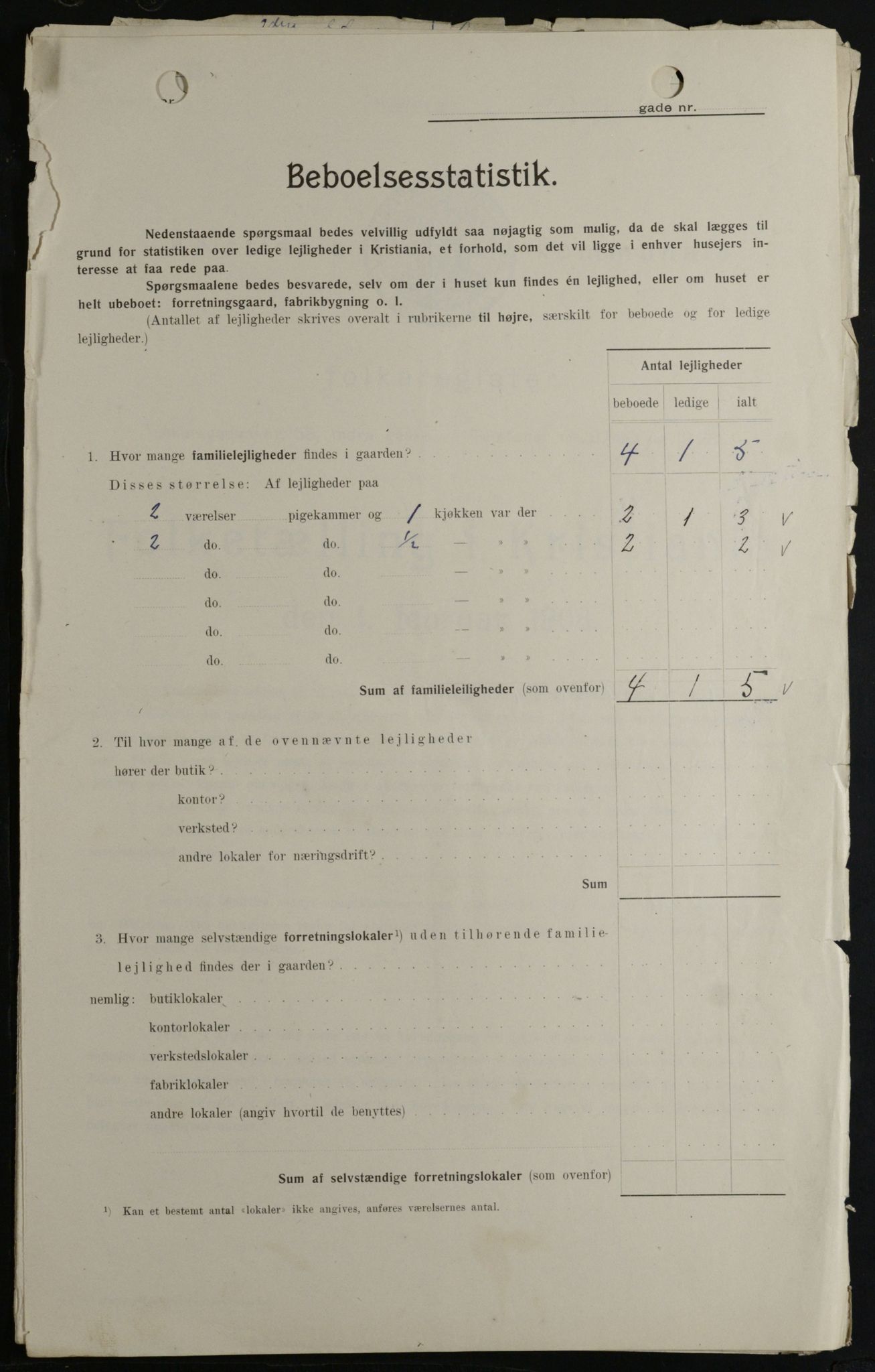 OBA, Kommunal folketelling 1.2.1908 for Kristiania kjøpstad, 1908, s. 51066