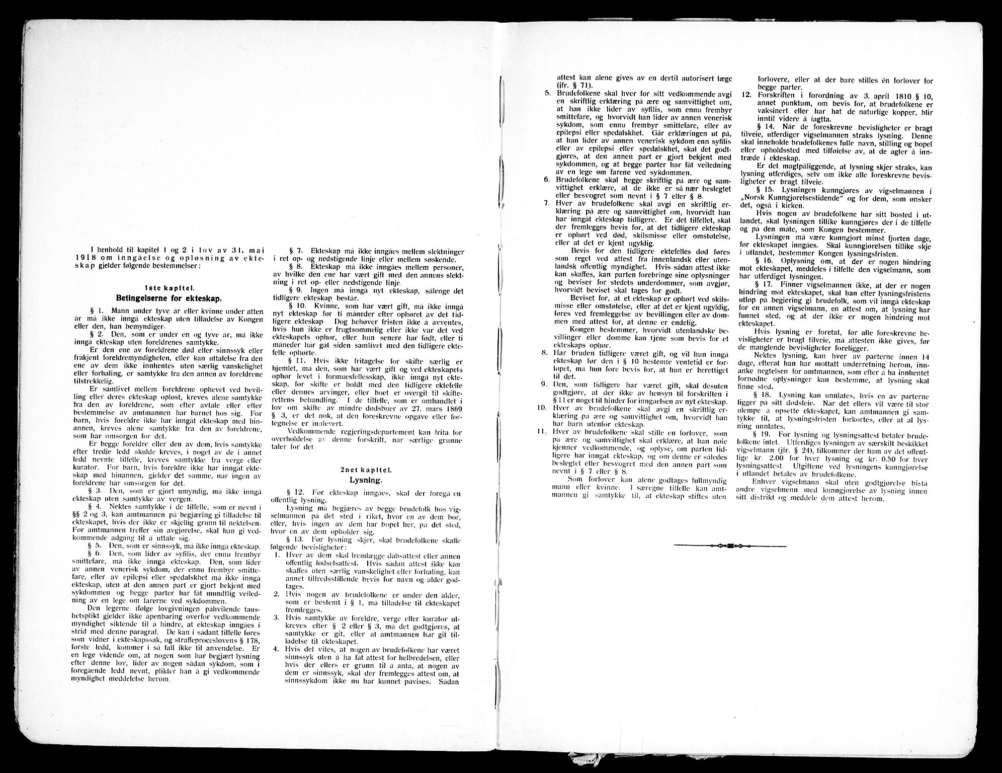 Uranienborg prestekontor Kirkebøker, AV/SAO-A-10877/H/Hb/L0001: Lysningsprotokoll nr. II 1, 1938-1947