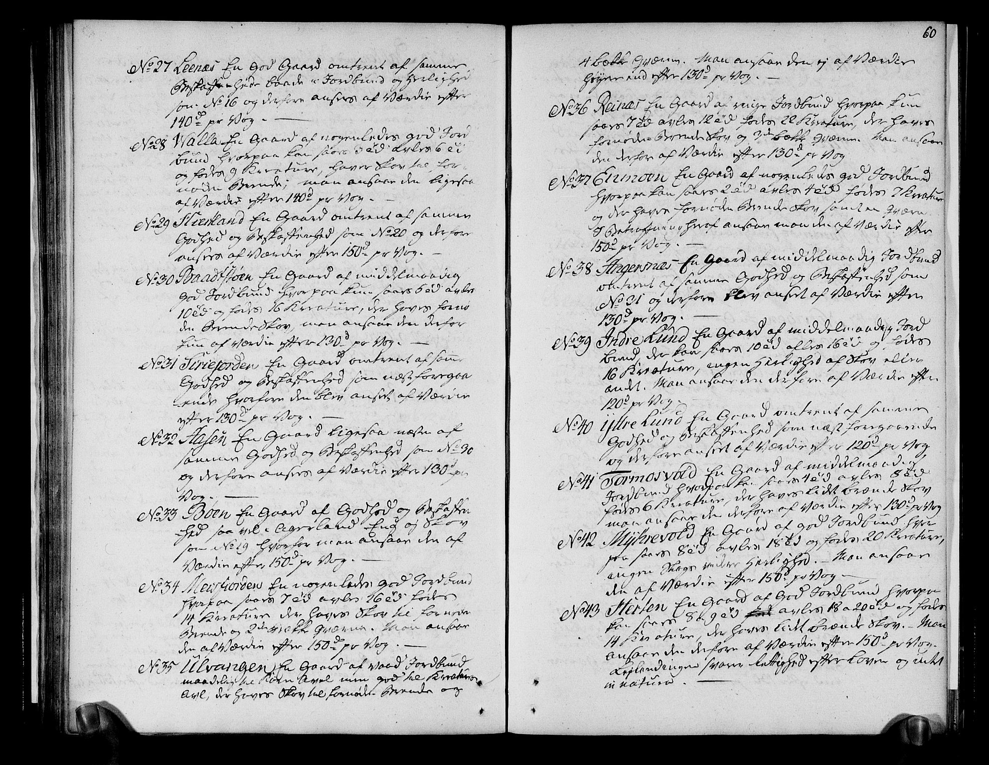 Rentekammeret inntil 1814, Realistisk ordnet avdeling, RA/EA-4070/N/Ne/Nea/L0156: Helgeland fogderi. Deliberasjonsprotokoll, 1803, s. 62