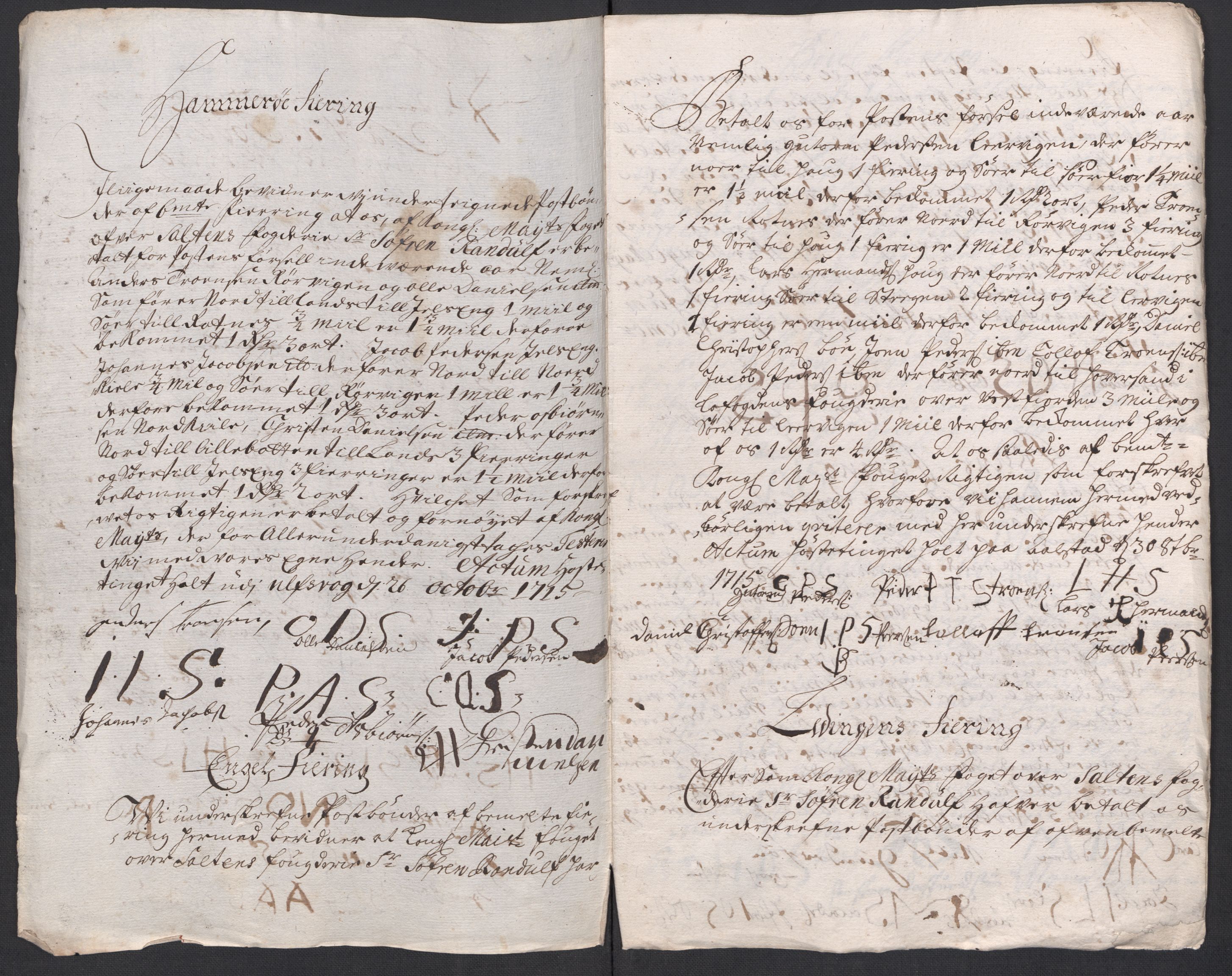 Rentekammeret inntil 1814, Reviderte regnskaper, Fogderegnskap, RA/EA-4092/R66/L4585: Fogderegnskap Salten, 1715, s. 322